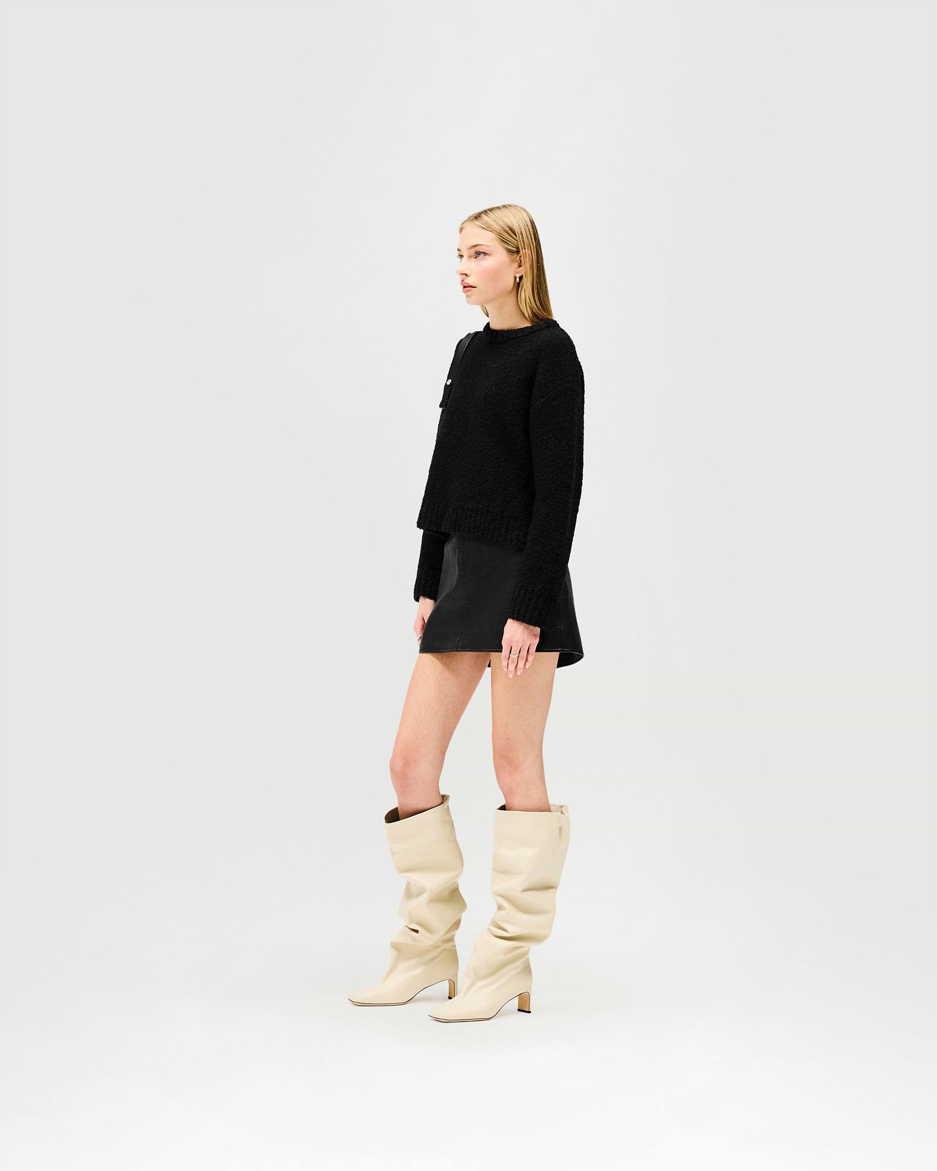 Spin Sweater - Jet Black