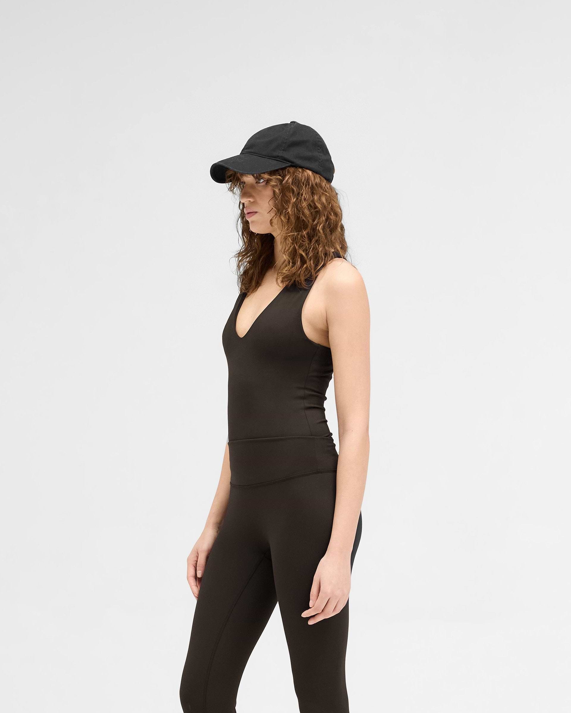 Owners Club V Neck Tank Top - Black Coffee