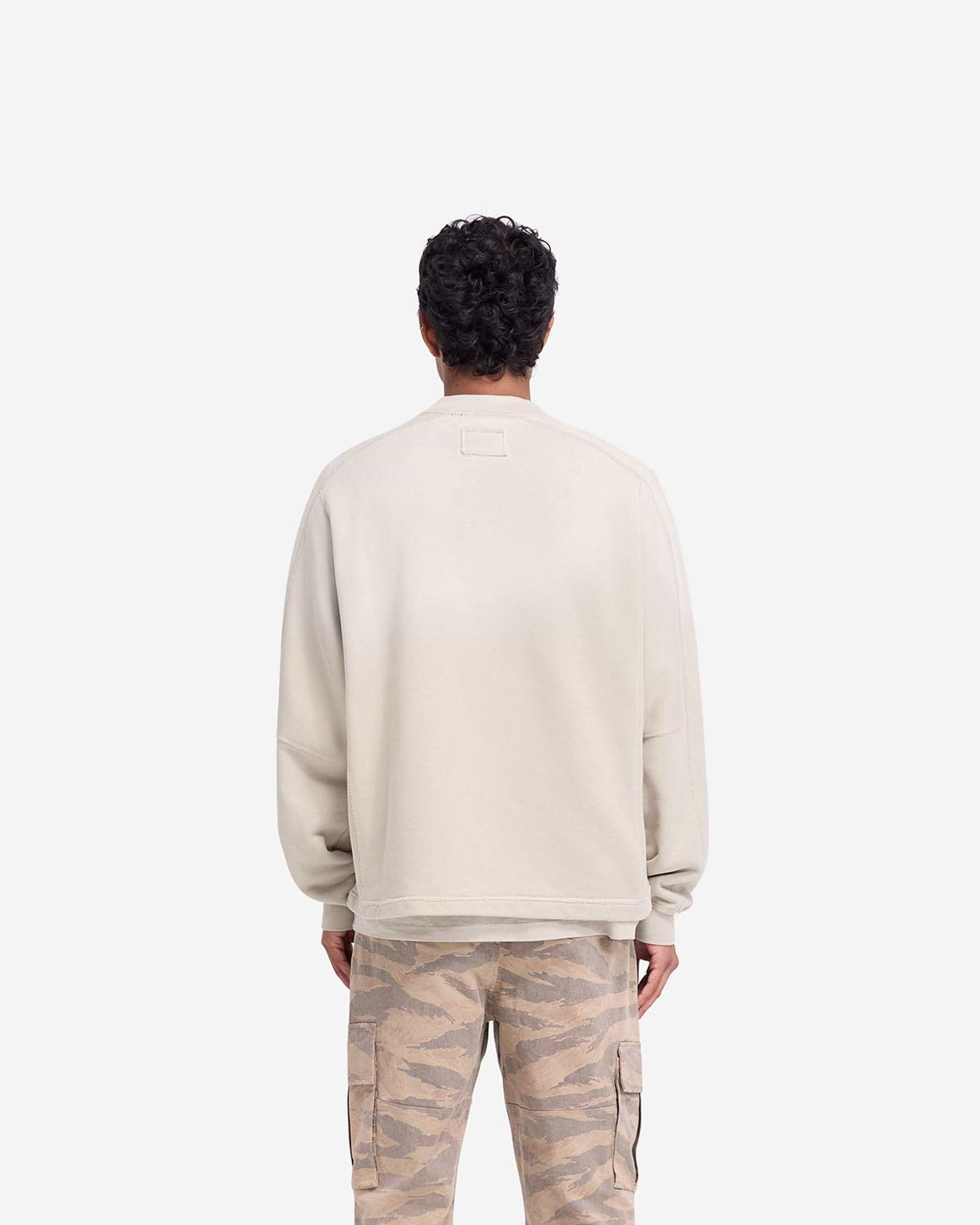 Stepped Hem Sweatshirt - Oat