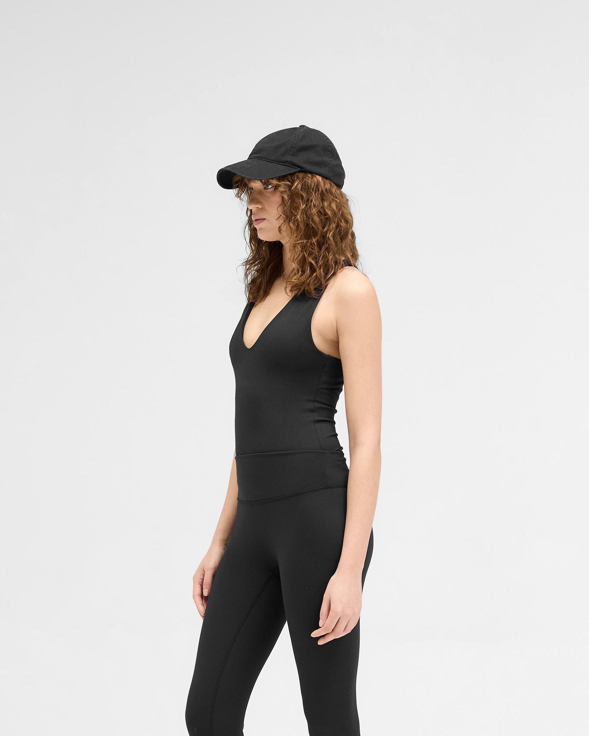 Owners Club V Neck Tank Top - Jet Black