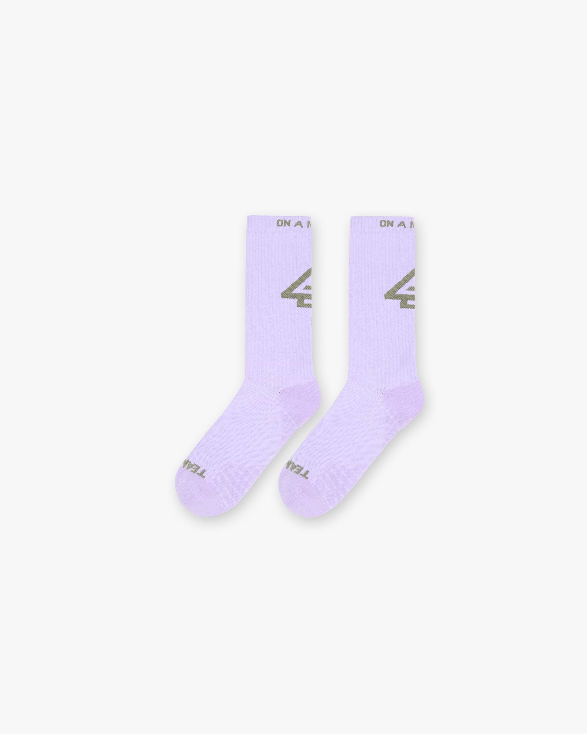 247 Sock - Khaki Lilac