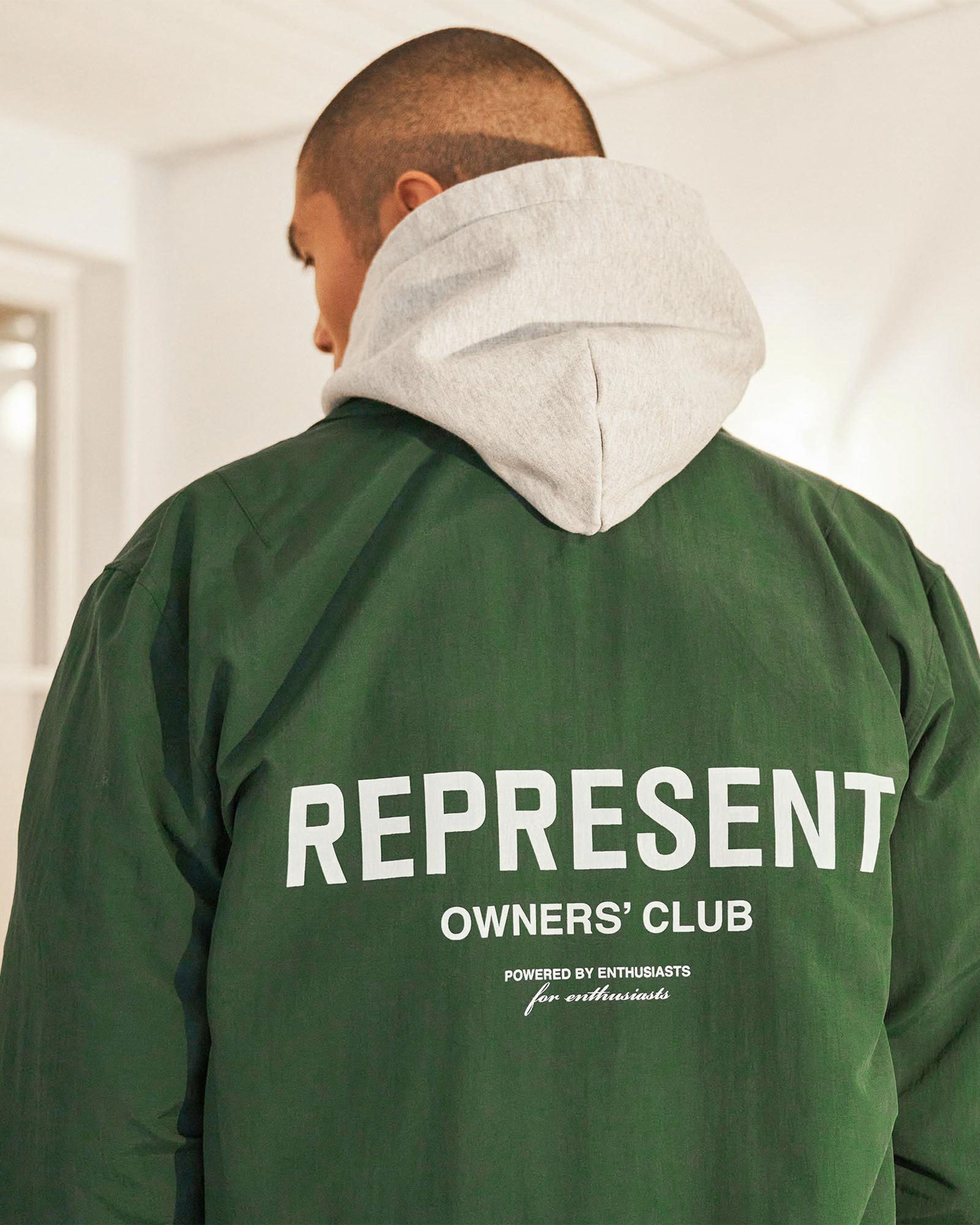 Represent Owners Club Coach Jacket - Racing Green