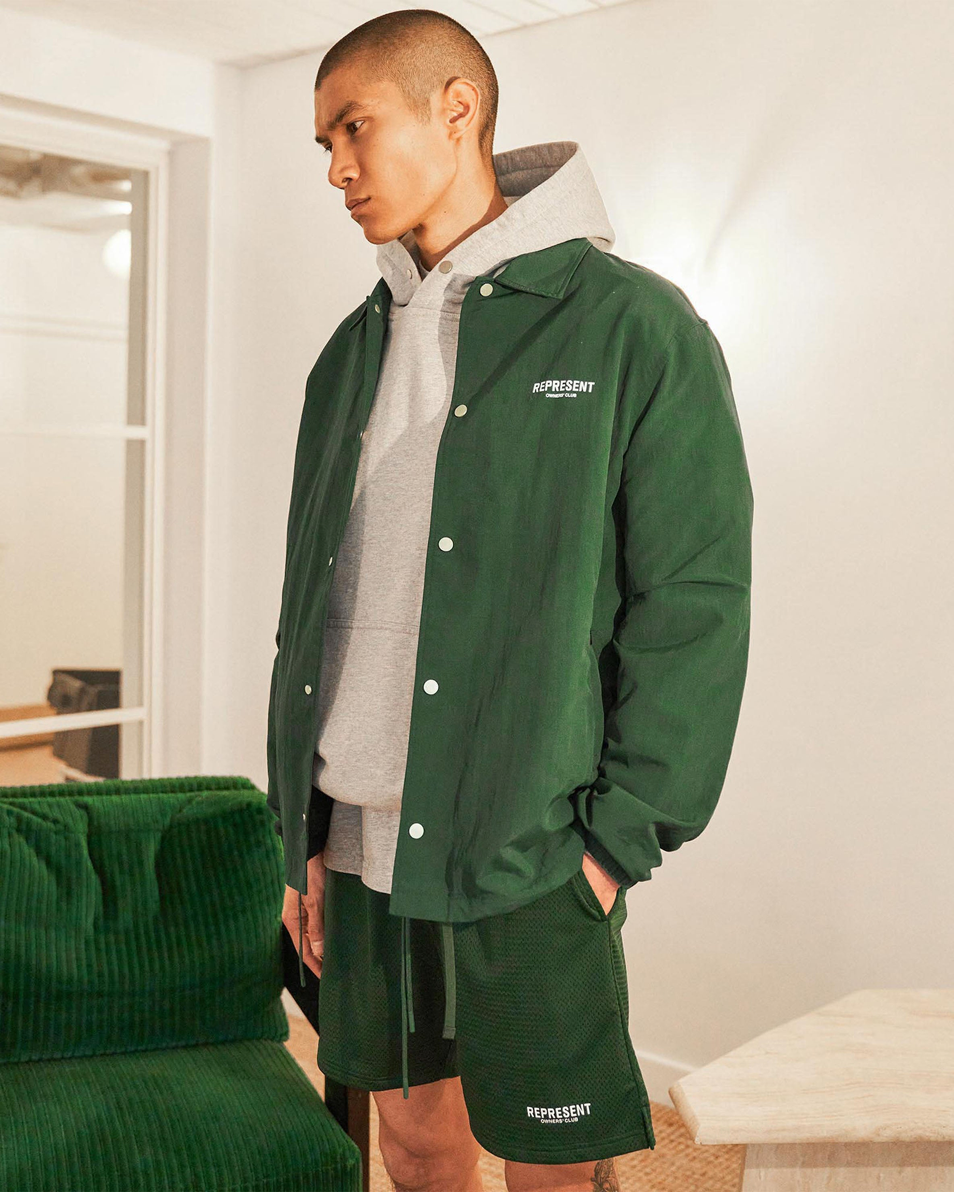 Represent Owners Club Coach Jacket - Racing Green