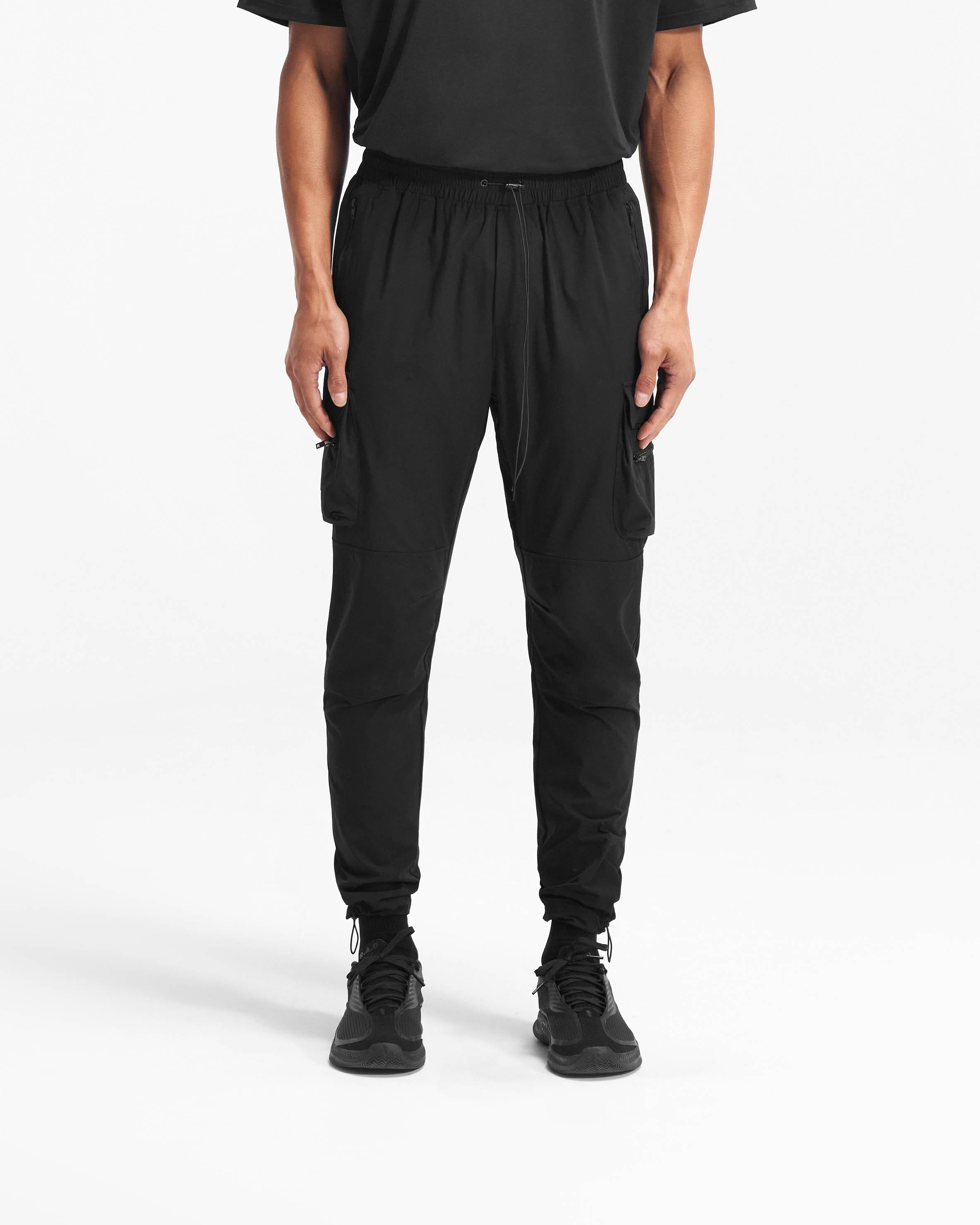 247 Pants | Represent Men's Black Technical Cargo Pants