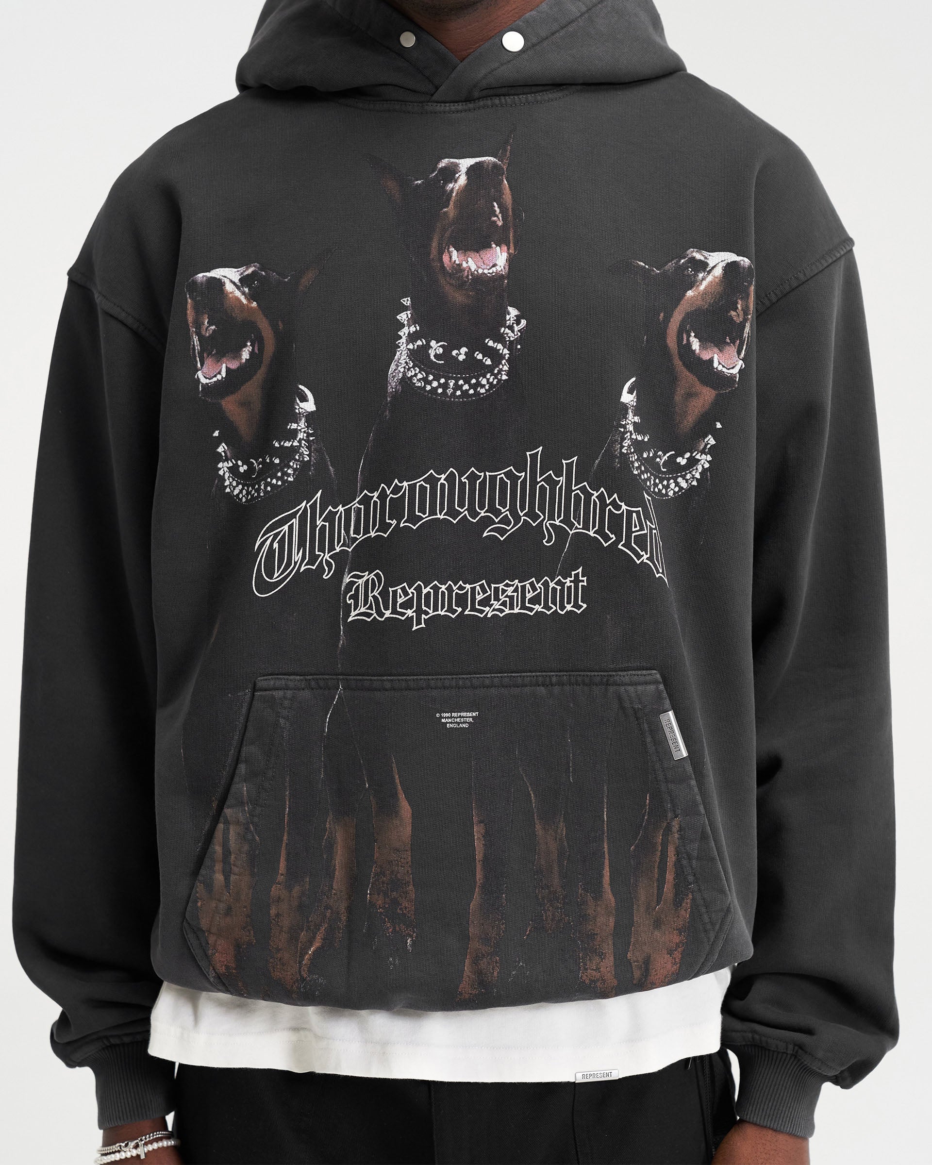 Thoroughbred Hoodie | Vintage Black Hoodies | Represent | REPRESENT