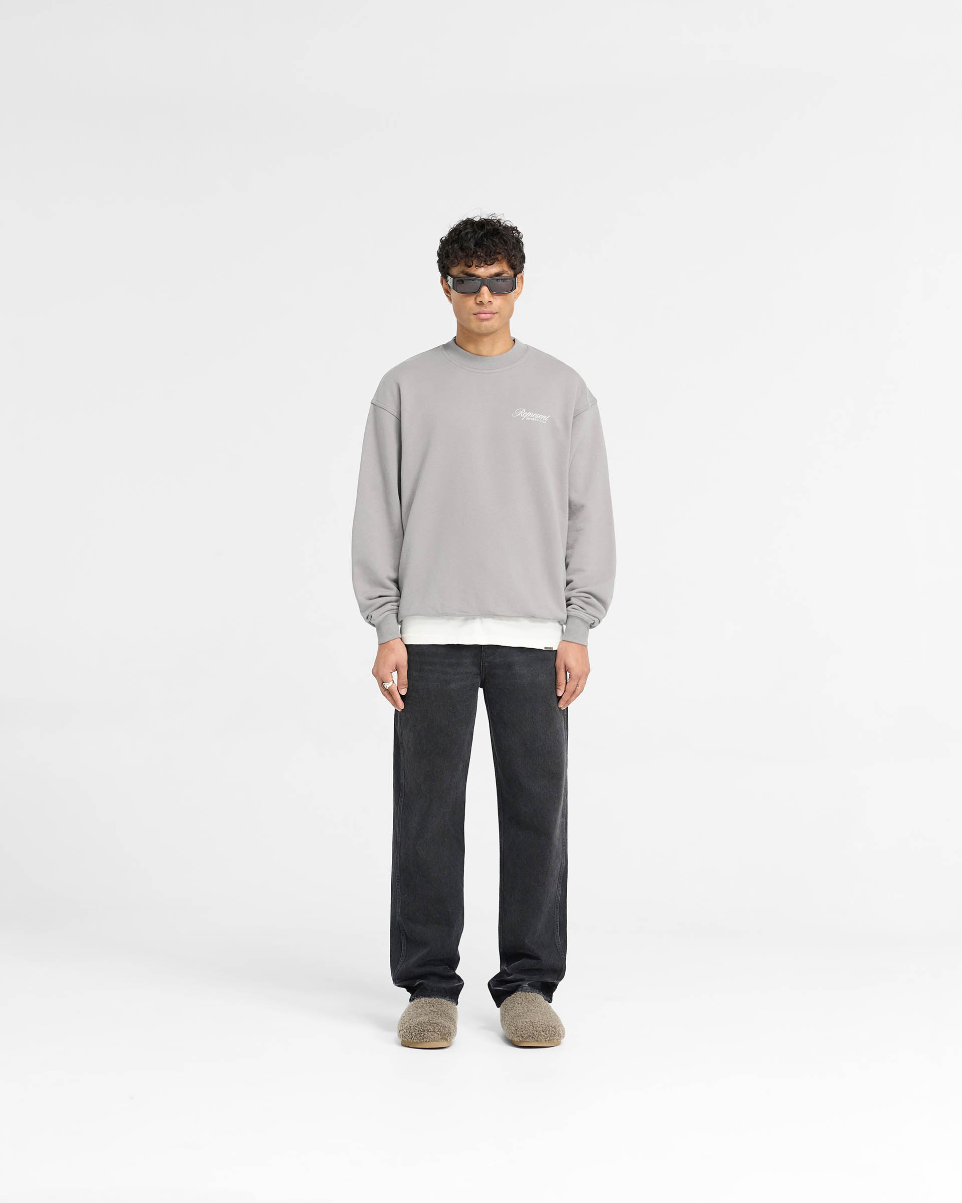 Represent Owners Club Script Sweater - Slate