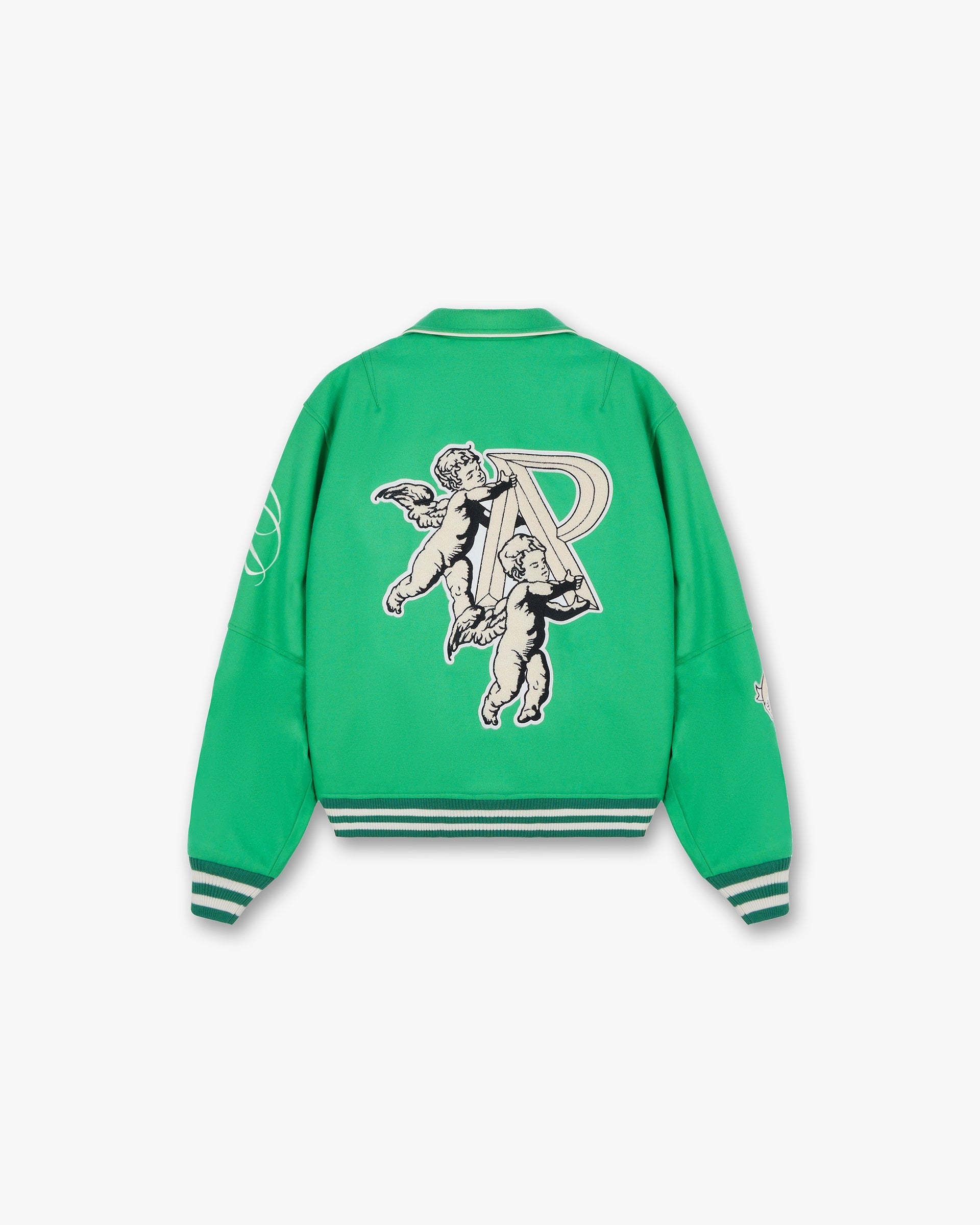 Cherub Wool Varsity Jacket - Island Green