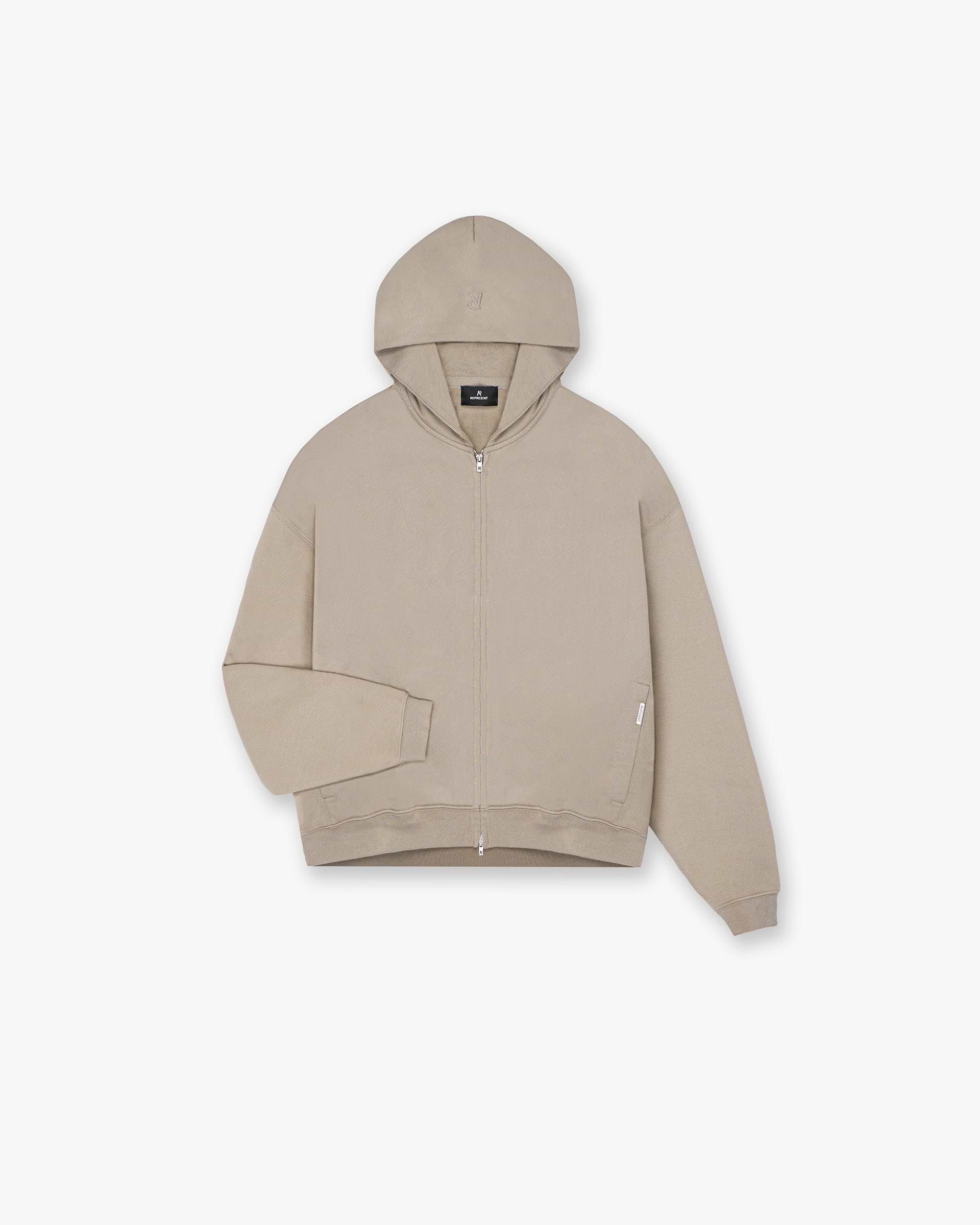 Initial Zip Hoodie - Dune