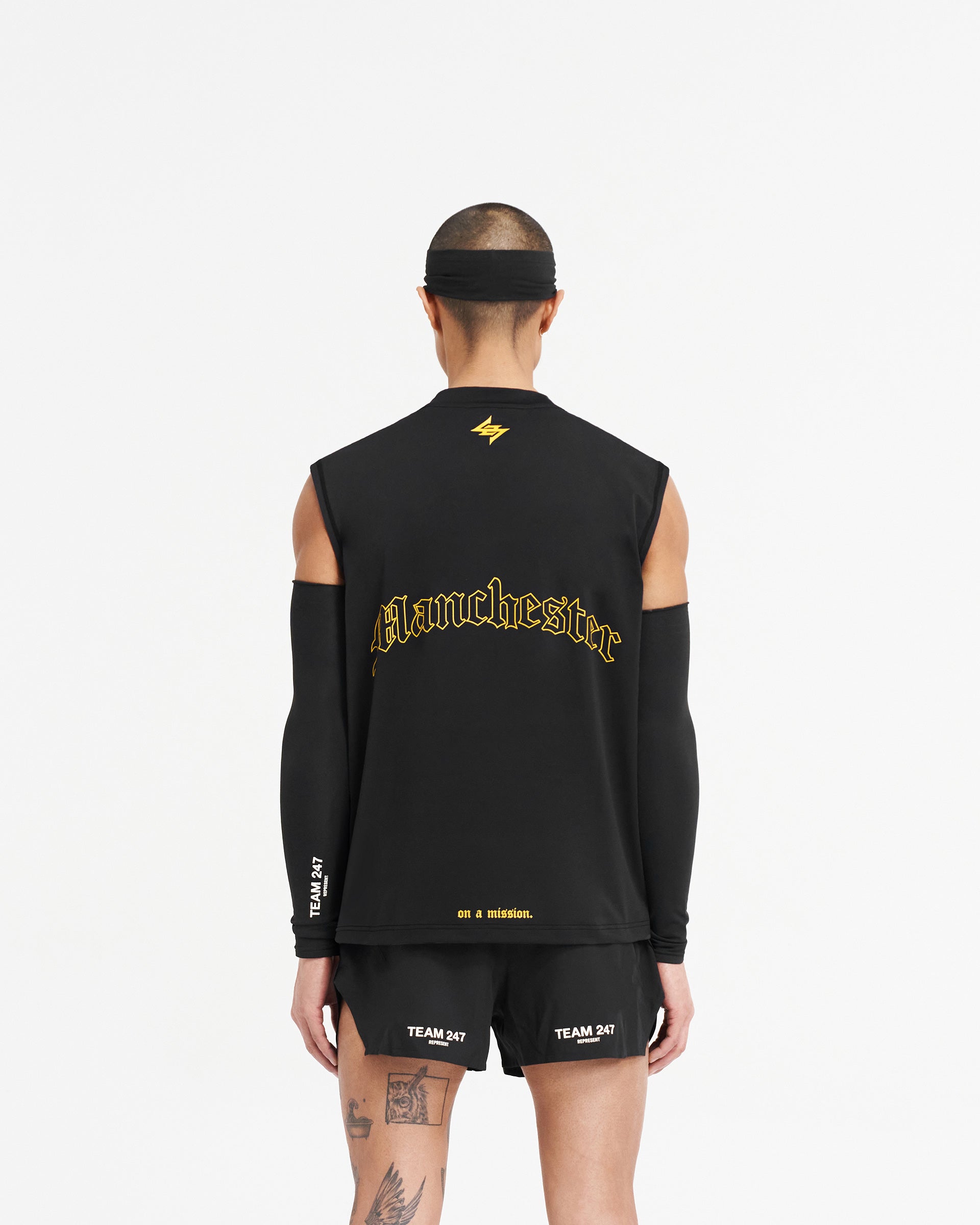 247 Manchester Marathon Oversized Tank - Black