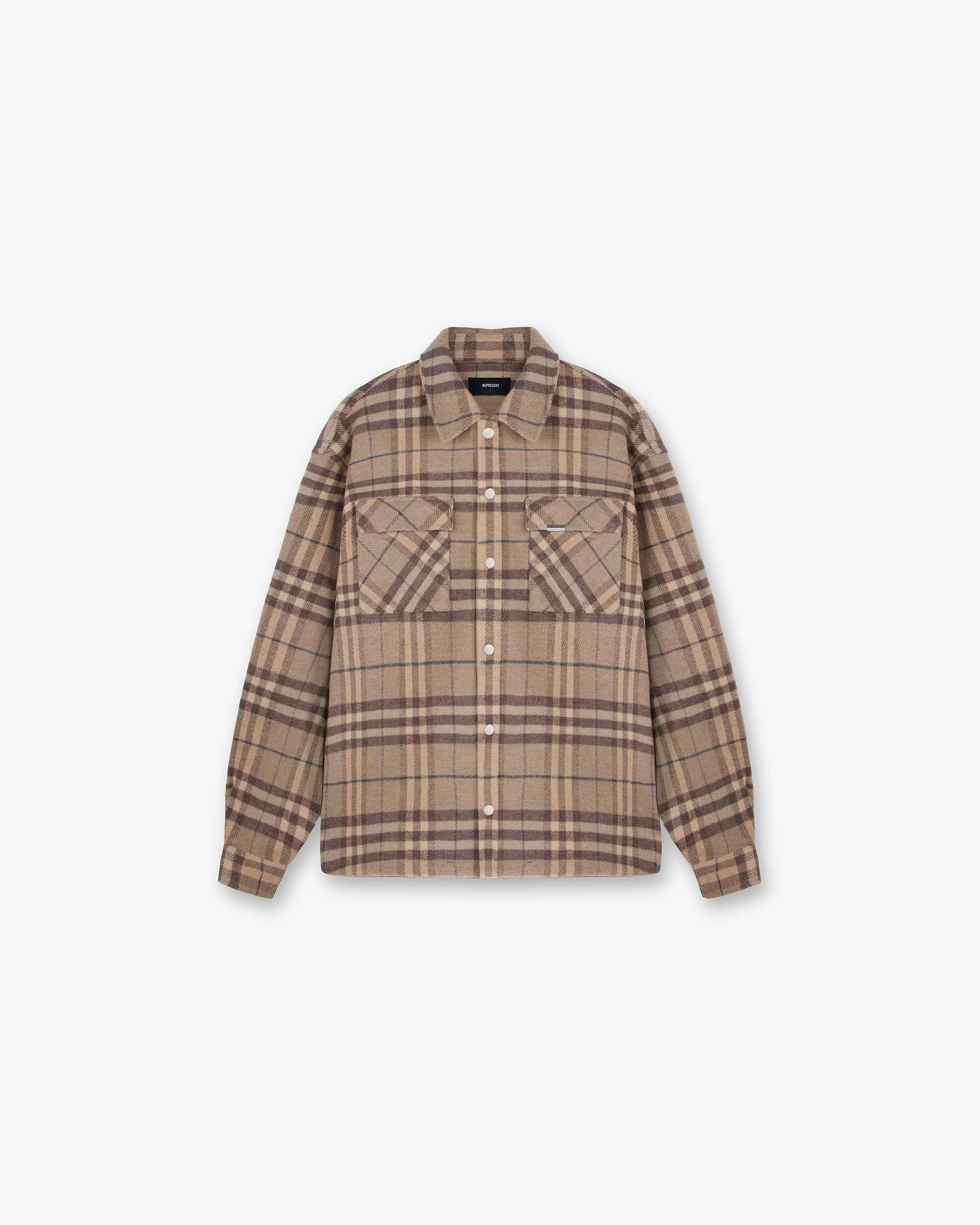 Heavyweight Initial Flannel Shirt - Hazel