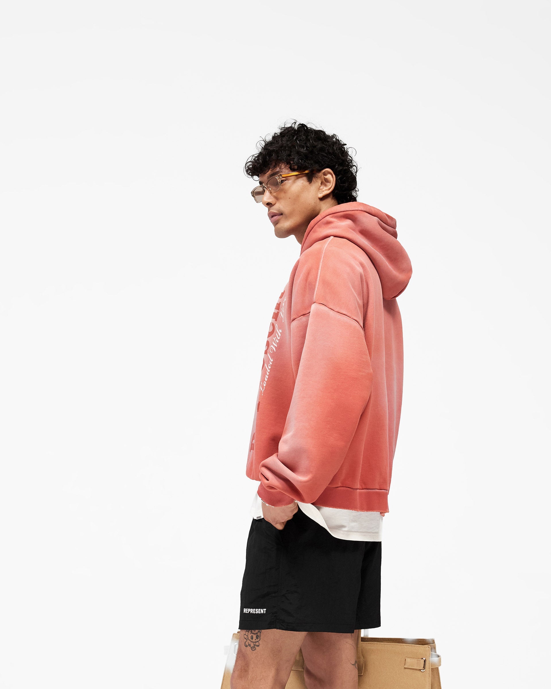 Loaded With Love Hoodie - Withered Rose