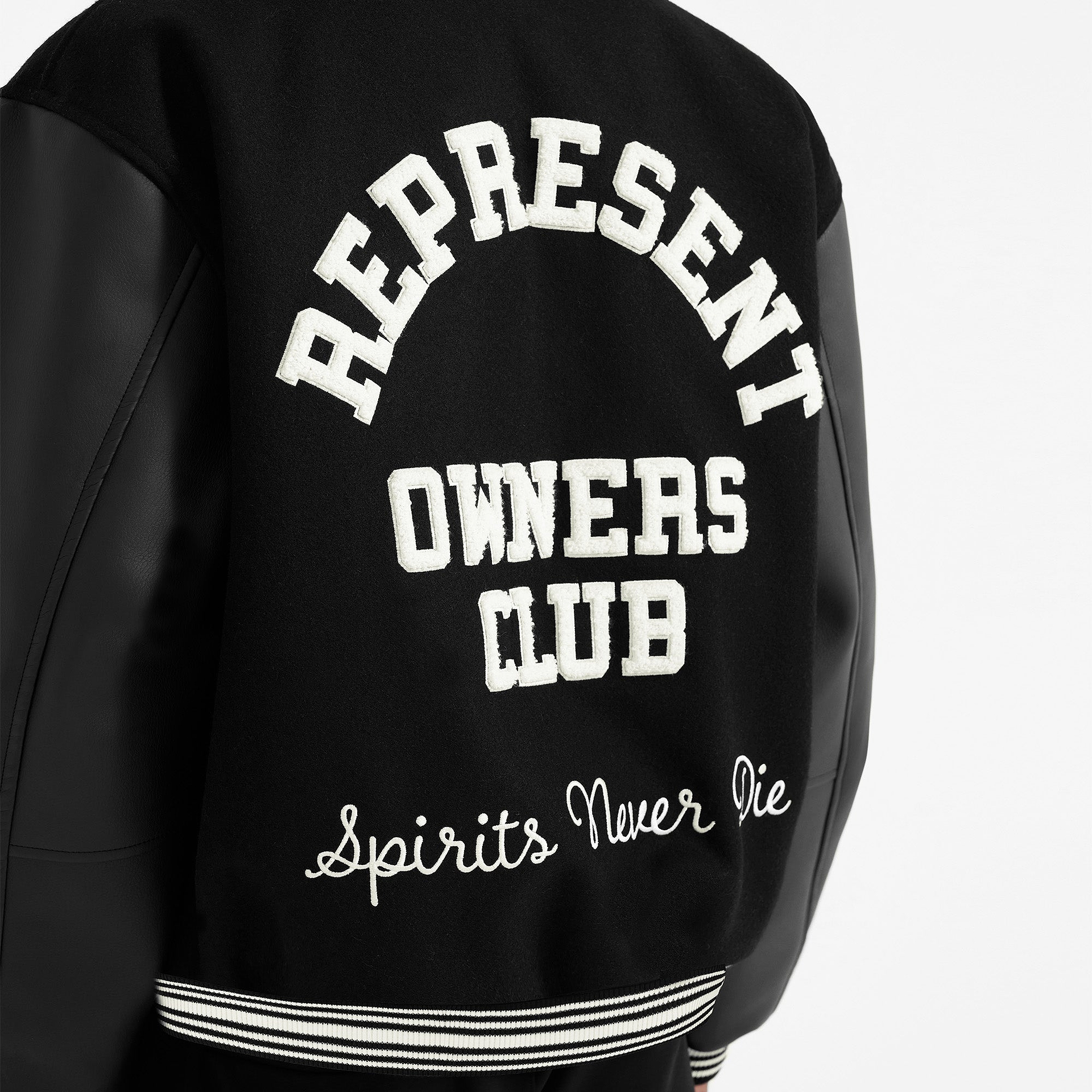 Represent Owners Club Varsity Jacket - Black