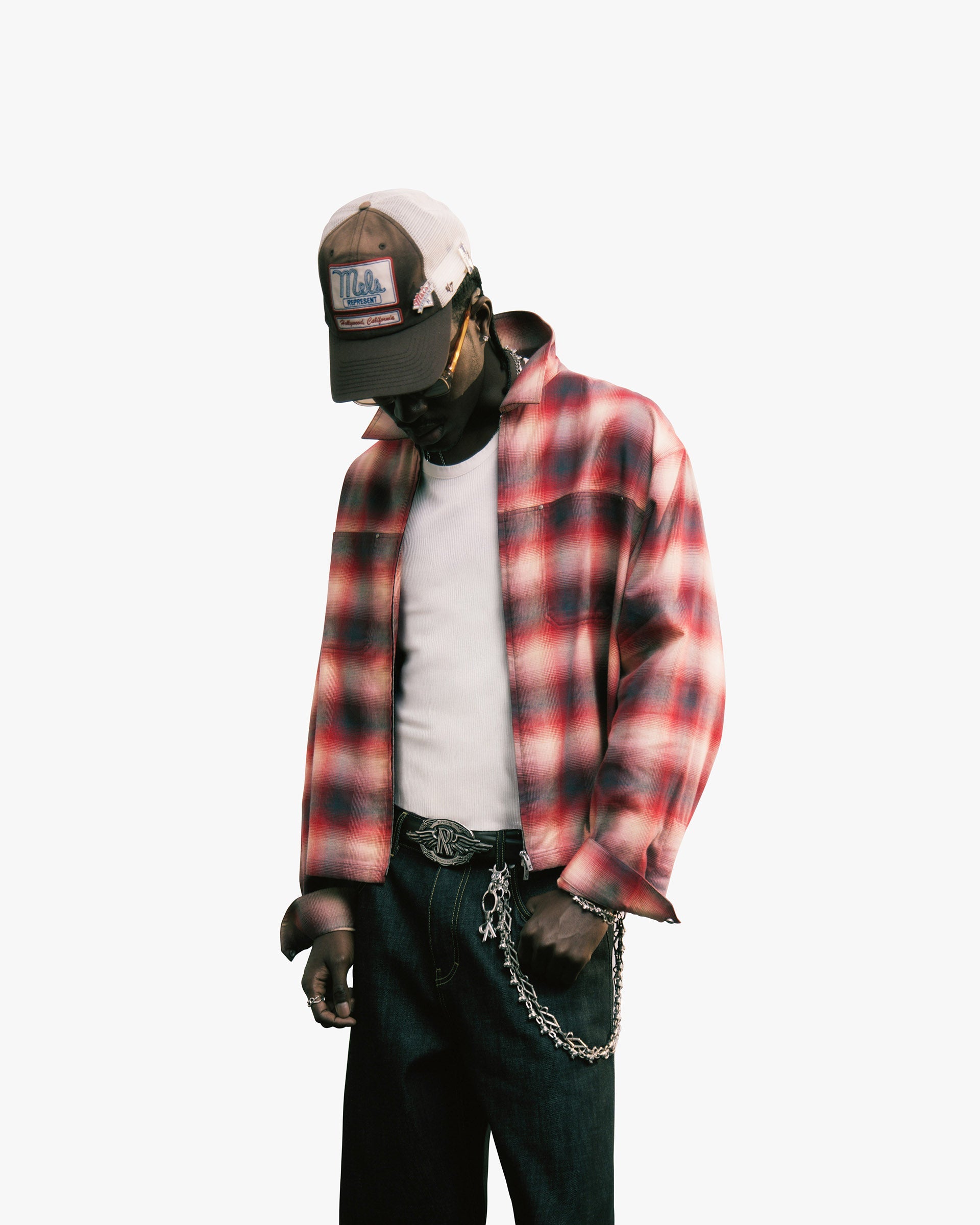 Sunset Flannel - Racing Red