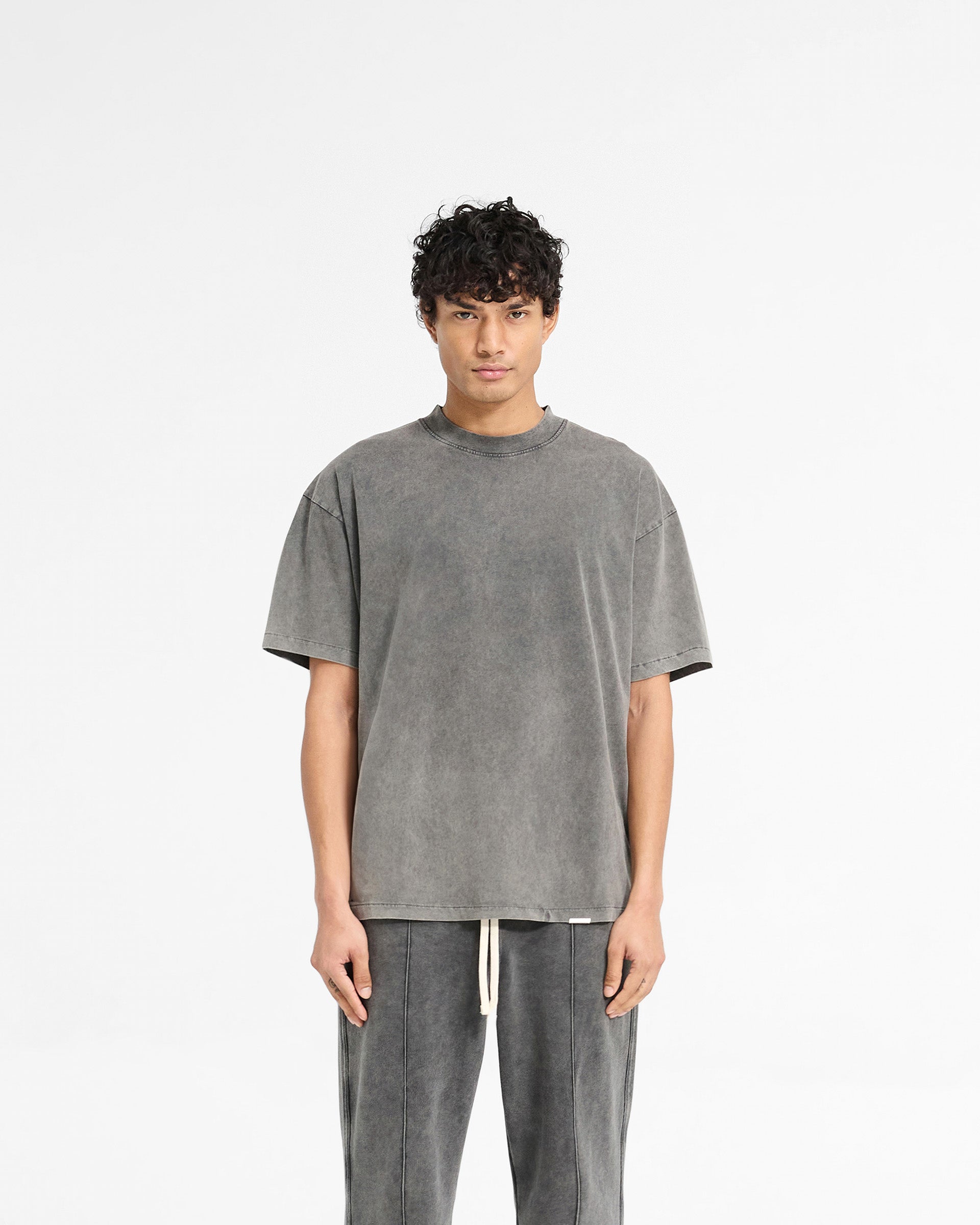 Initial Oversized T-Shirt - Vintage Grey