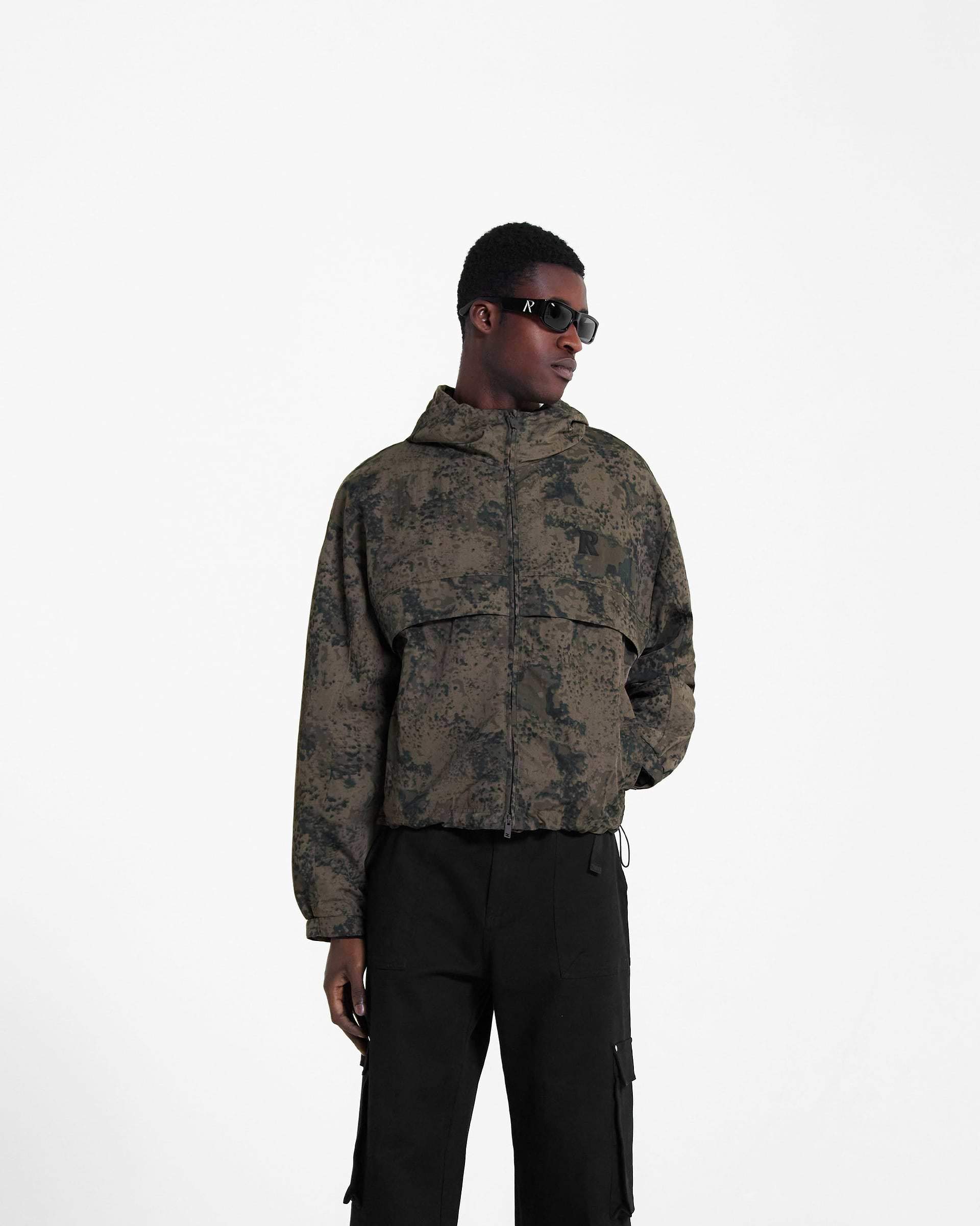 Hooded Track Jacket - Camo