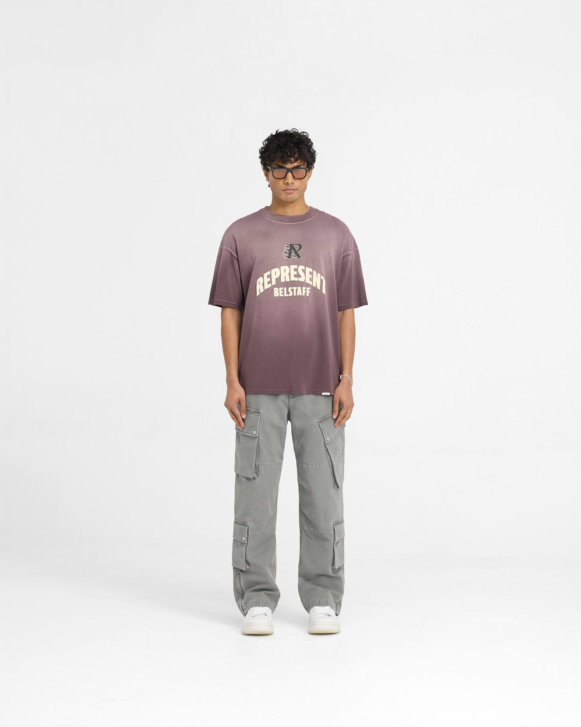 Represent X Belstaff Flame Phoenix T-Shirt - Plum