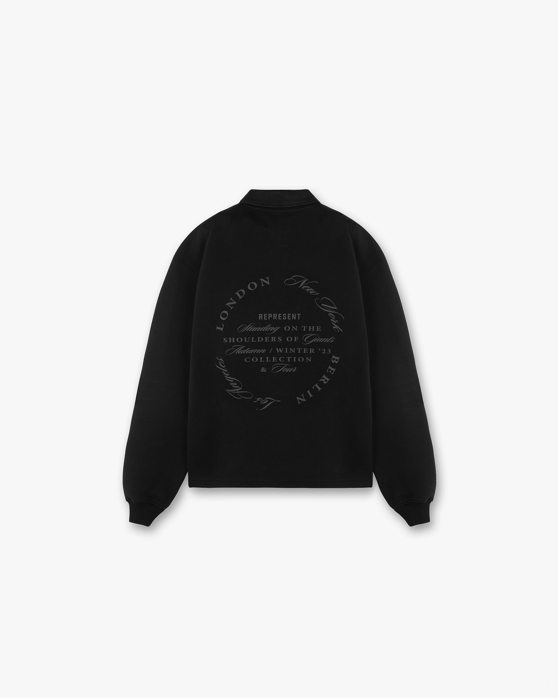 Season Tour Quarter Zip Sweater - Black