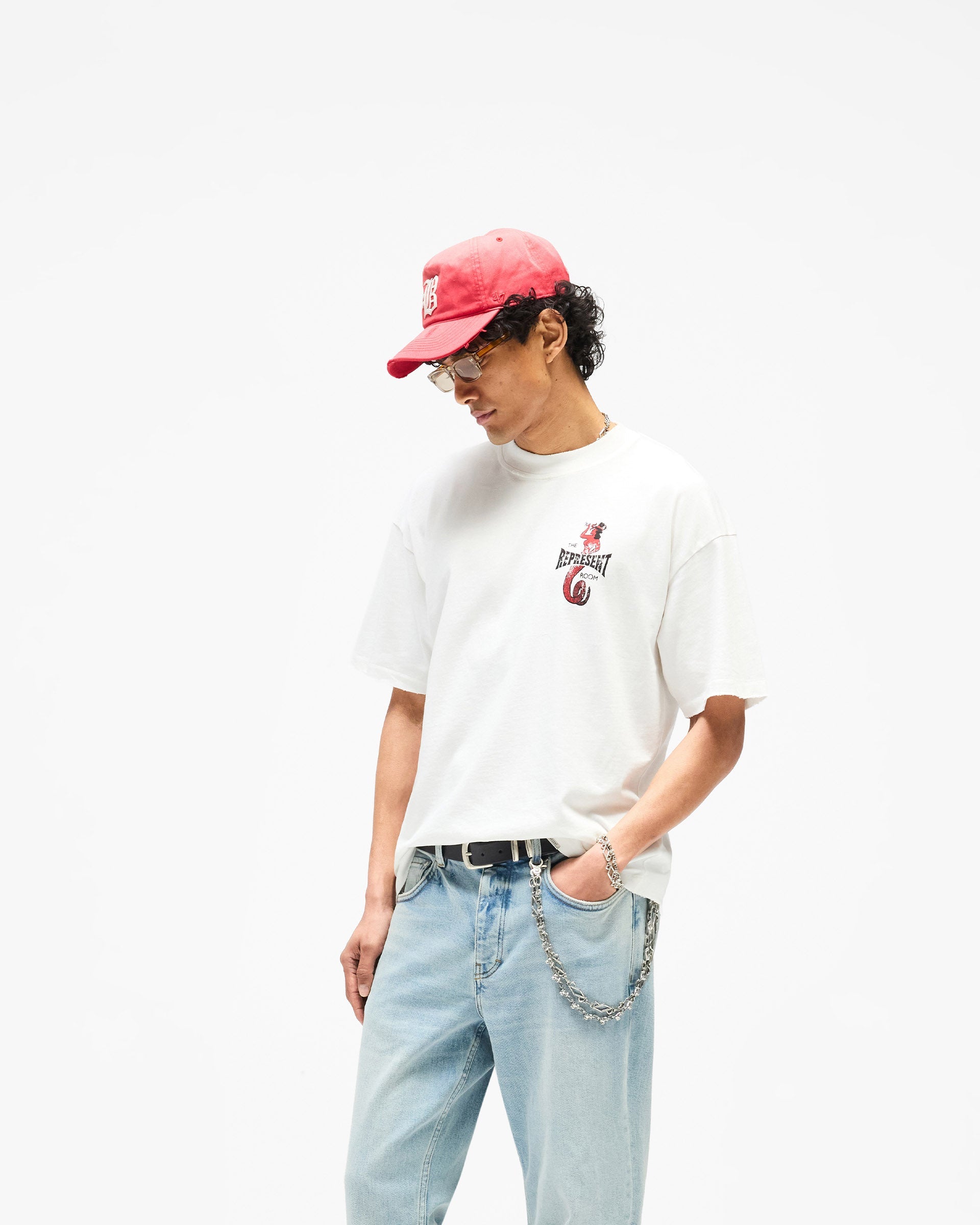 Represent x The Viper Room Dice T-Shirt - Flat White