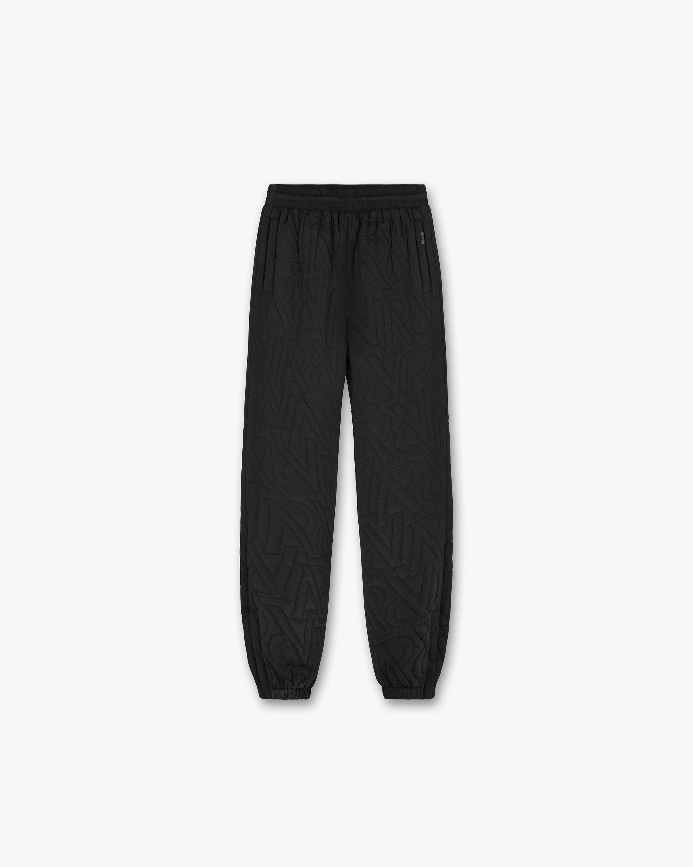 Initial Down Trackpant - Black