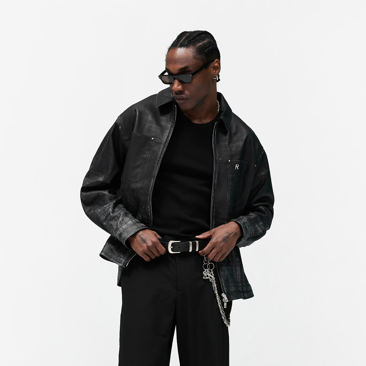 Rodeo Jet Black Leather Jacket | Mens Jackets | REPRESENT