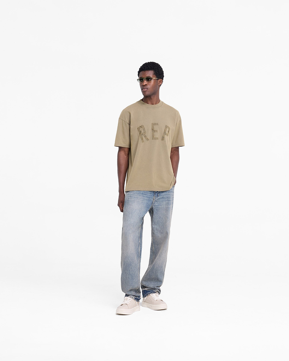 Rep Applique T-Shirt - Fawn