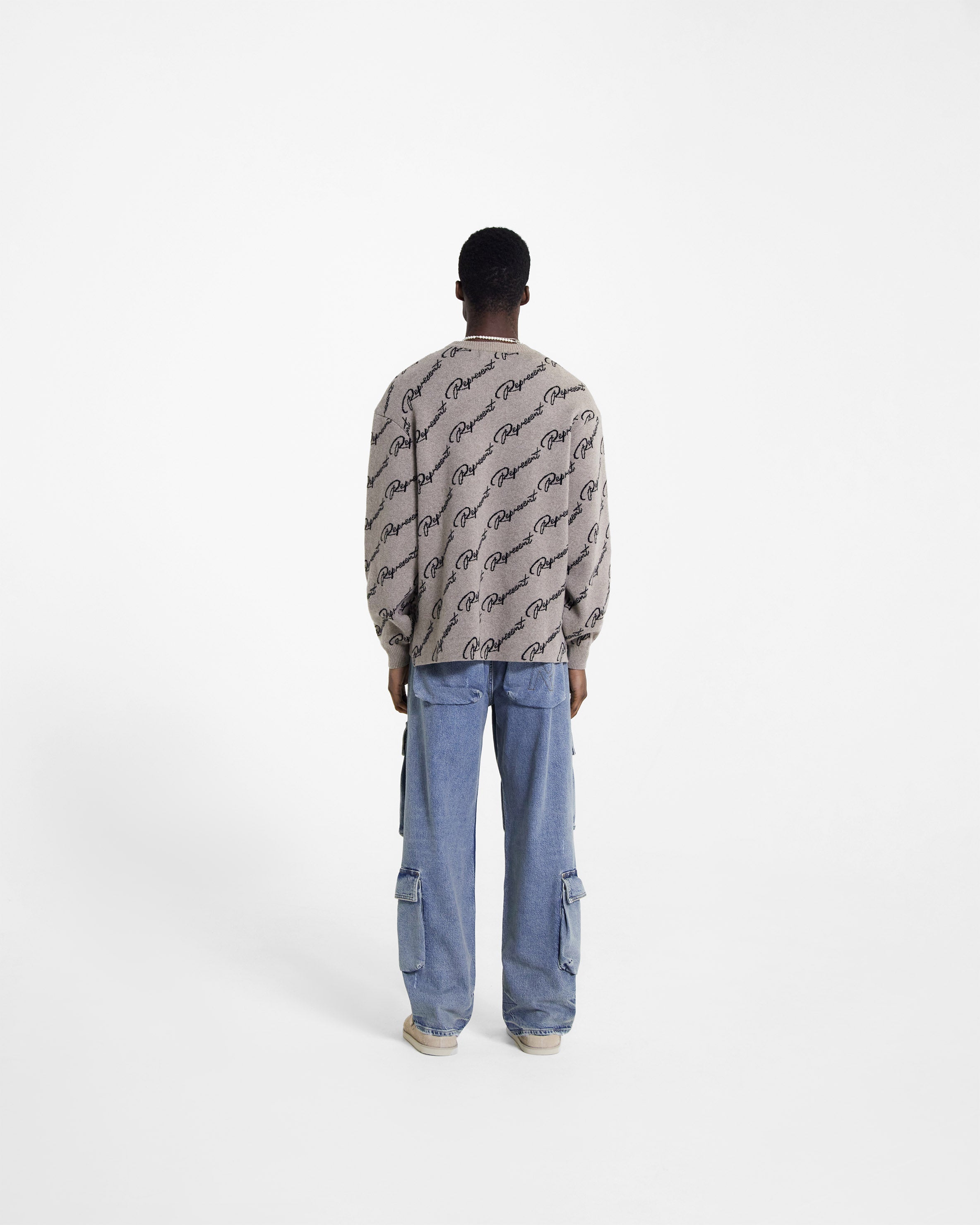 Represent Jacquard Sweater - Hazel