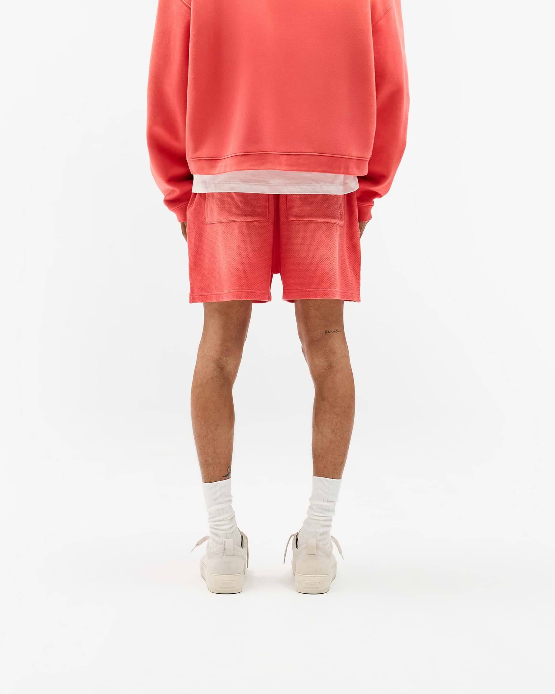 Initial Mesh Shorts - Vintage Red