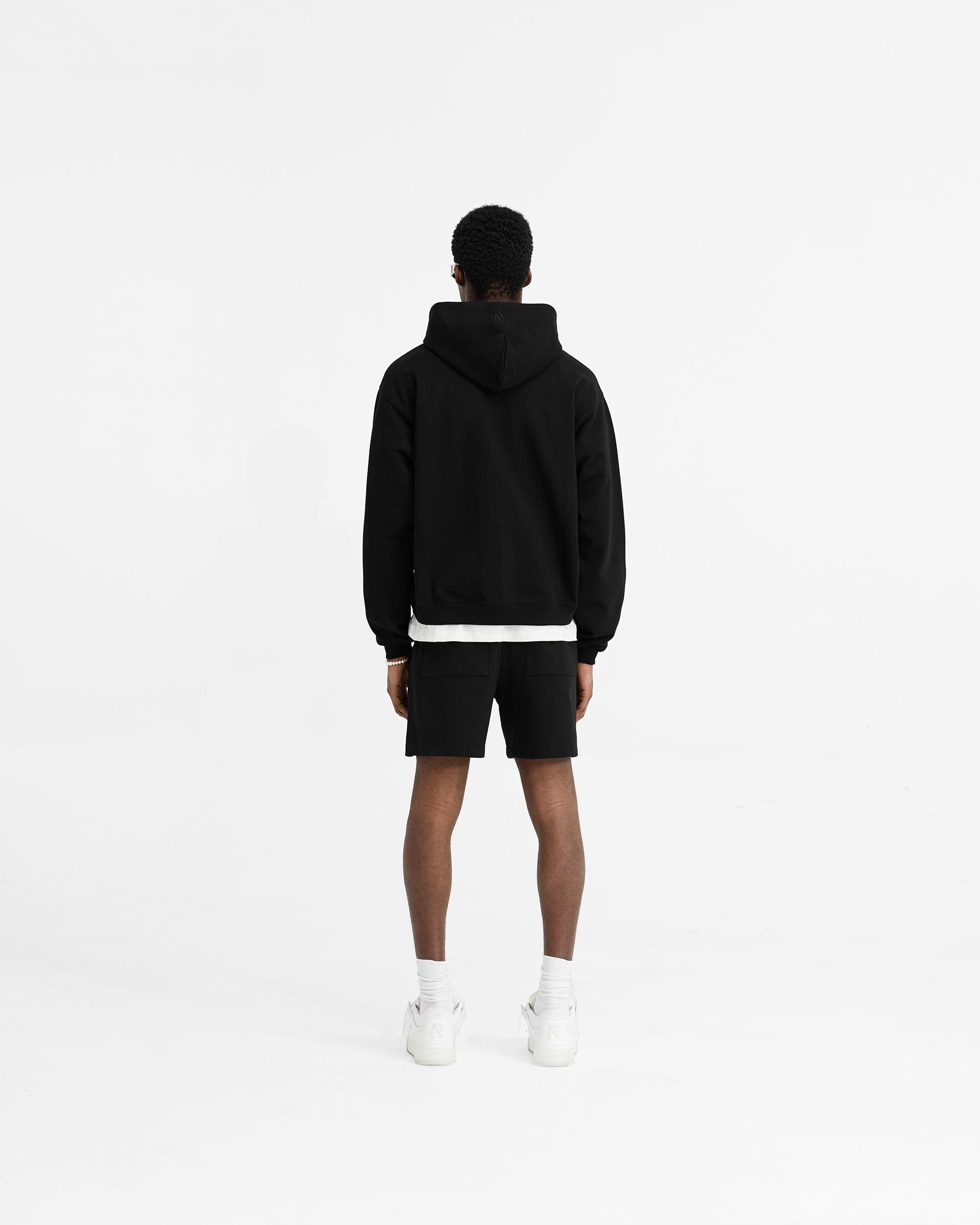 Black Initial Oversize Zip Hoodie | Mens Hoodies | REPRESENT Black Initial Oversize Zip Hoodie | Mens Hoodies | REPRESENT