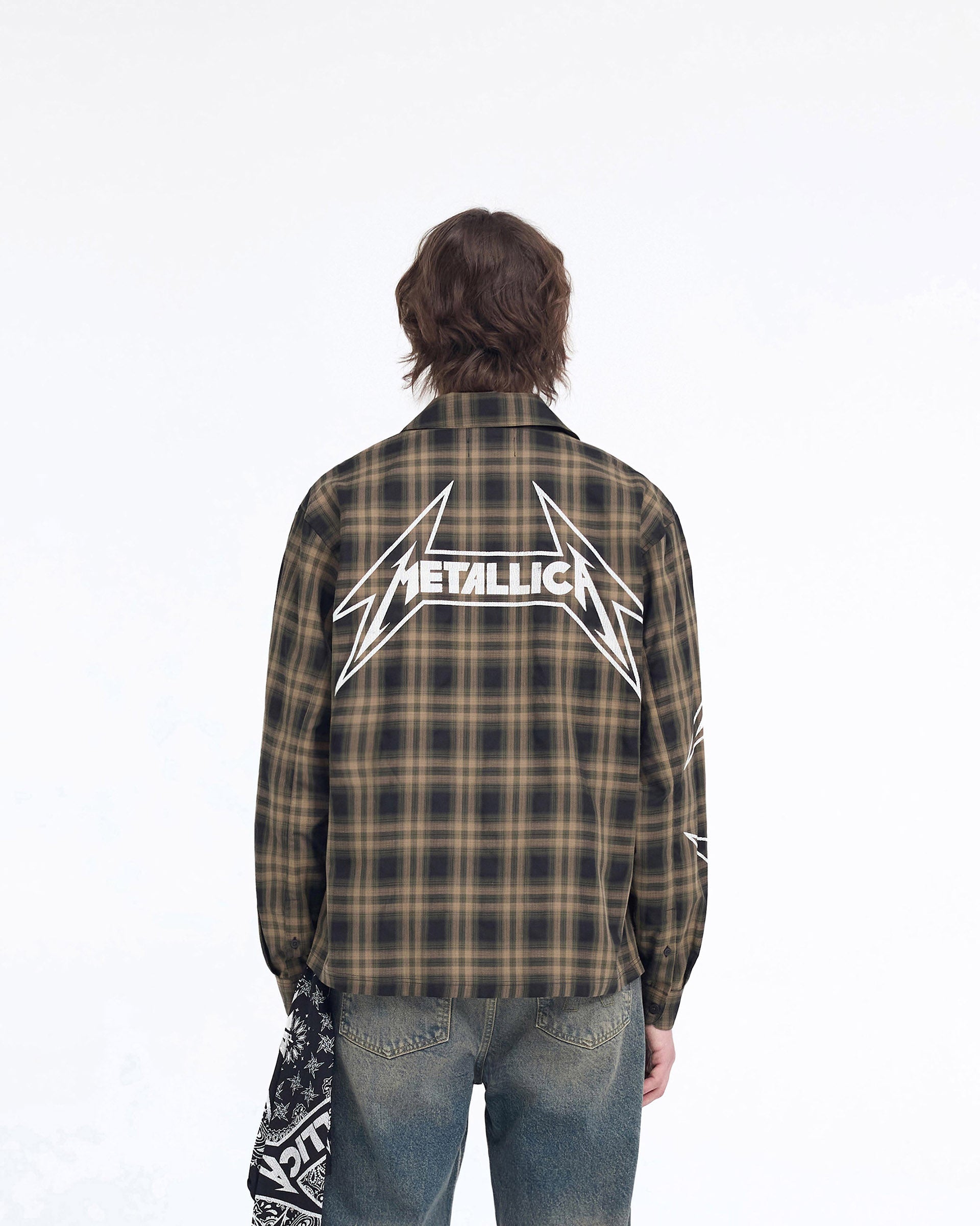 Represent X Metallica™️ Flannel Shirt - Tobacco