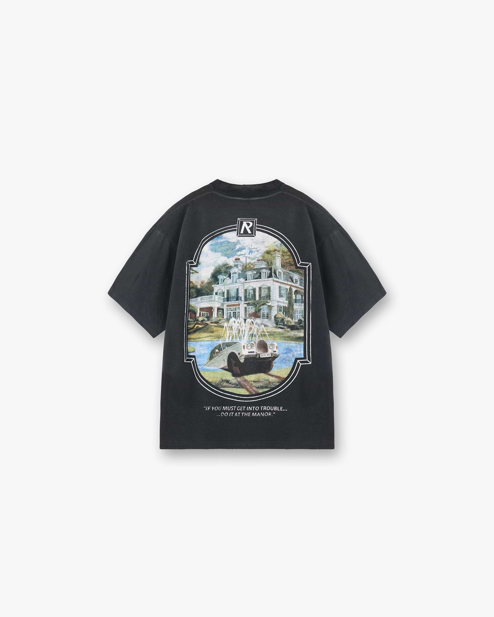 【REPRESENT】★Revere Manor T-Shirt★ Revere Manor T-Shirt - Stained Black | REPRESENT