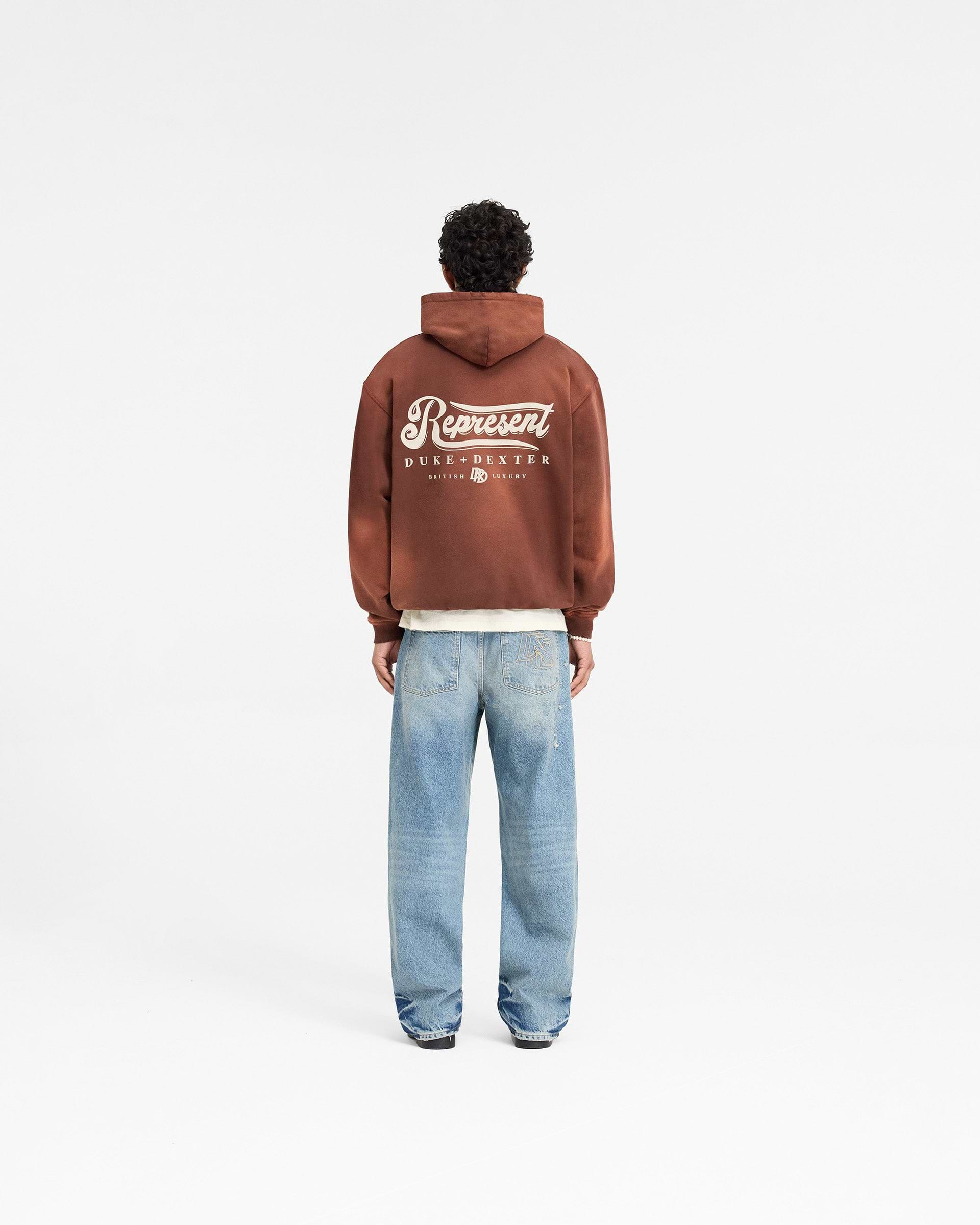 Represent X Duke + Dexter British Luxury Hoodie - Rust