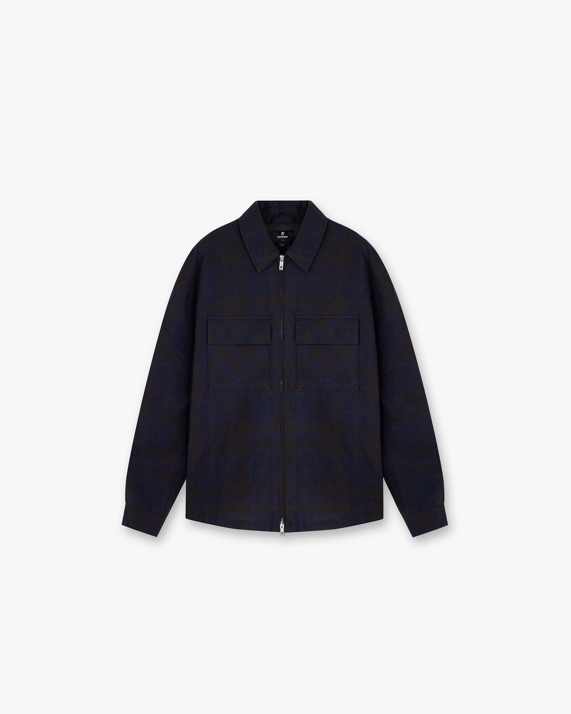 Wadded Zip Overshirt - Midnight Navy