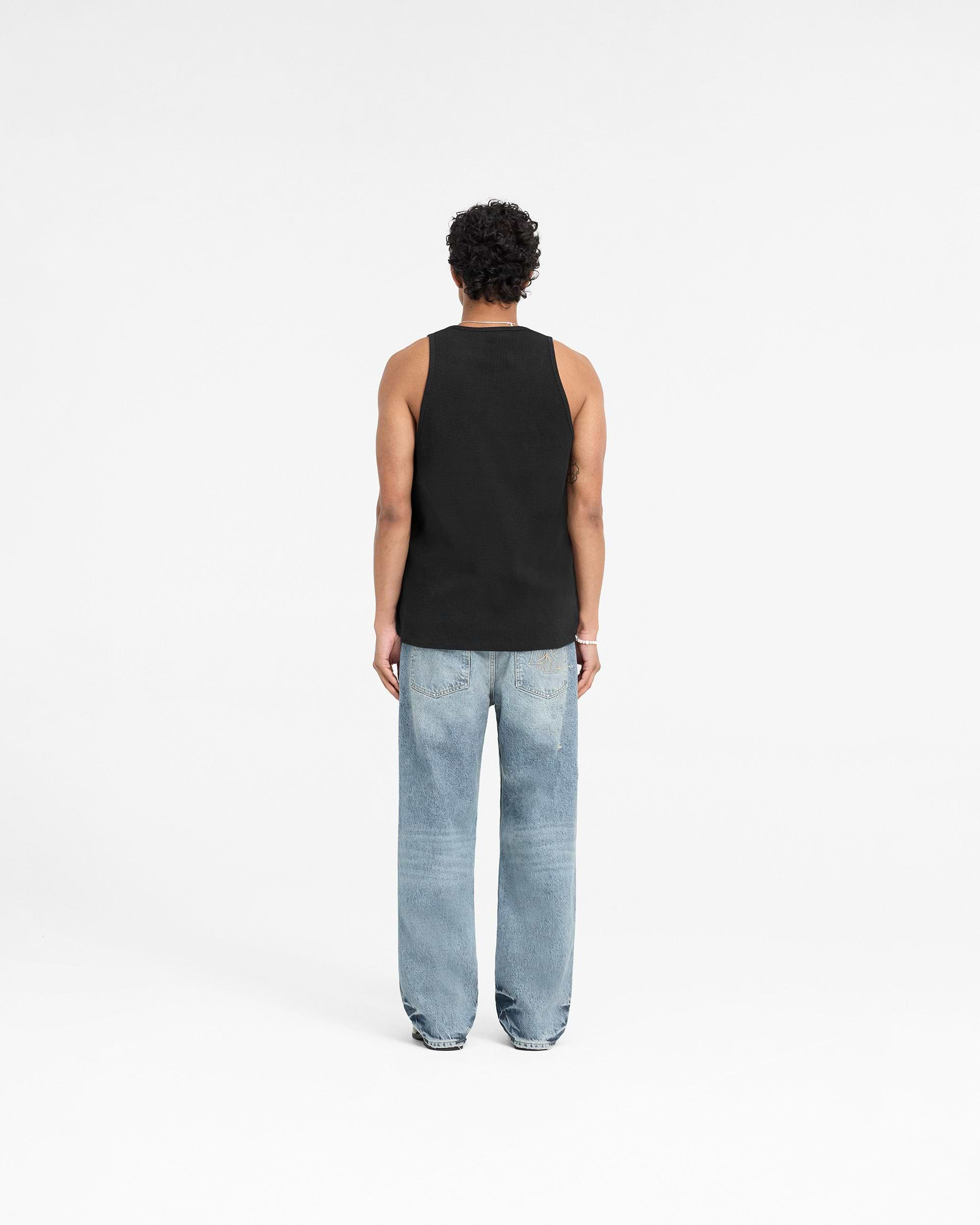 Represent X Duke + Dexter Ribbed Vest - Black