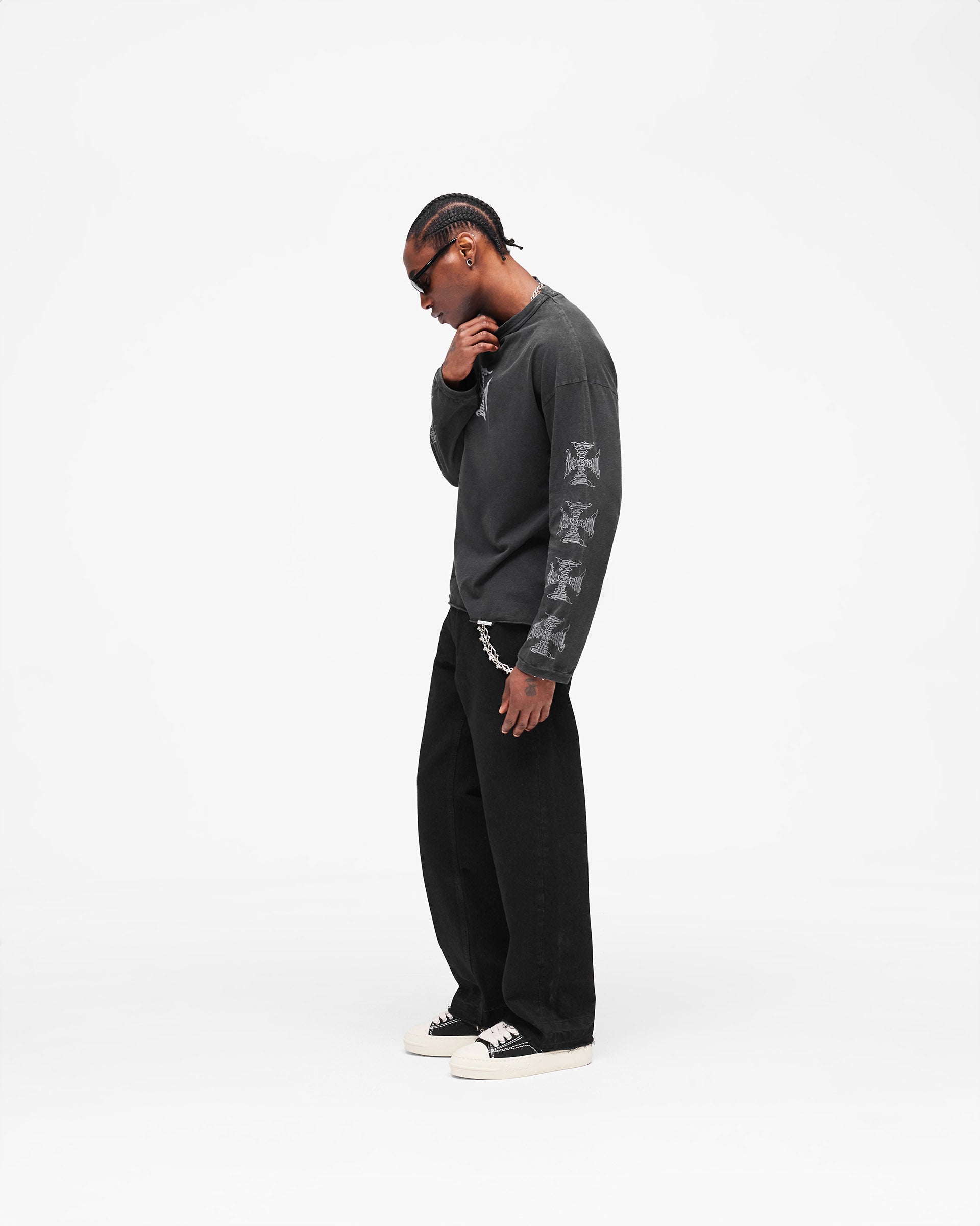 MH Long Sleeve T-Shirt - Faded Black