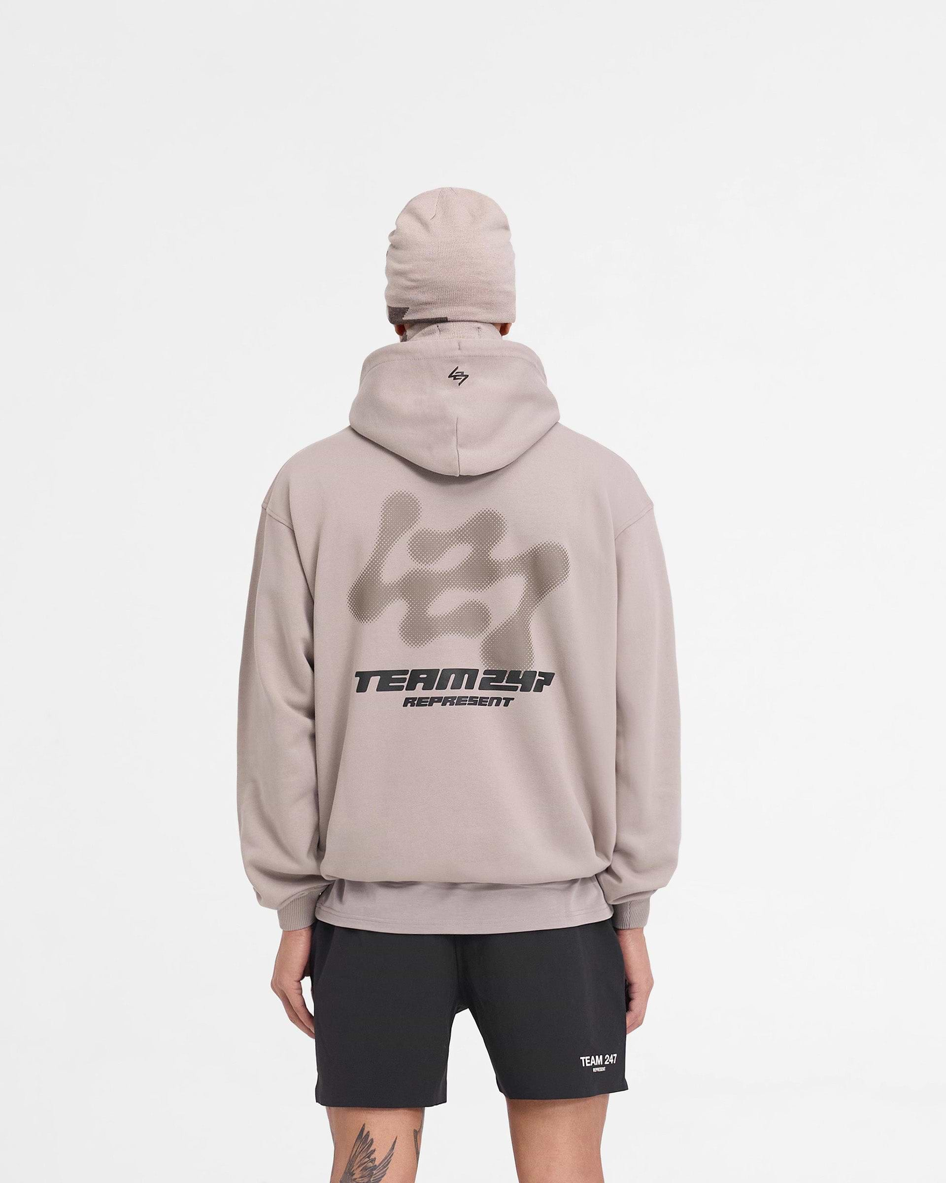 247 Future Terrains Oversized Hoodie - Moonrock