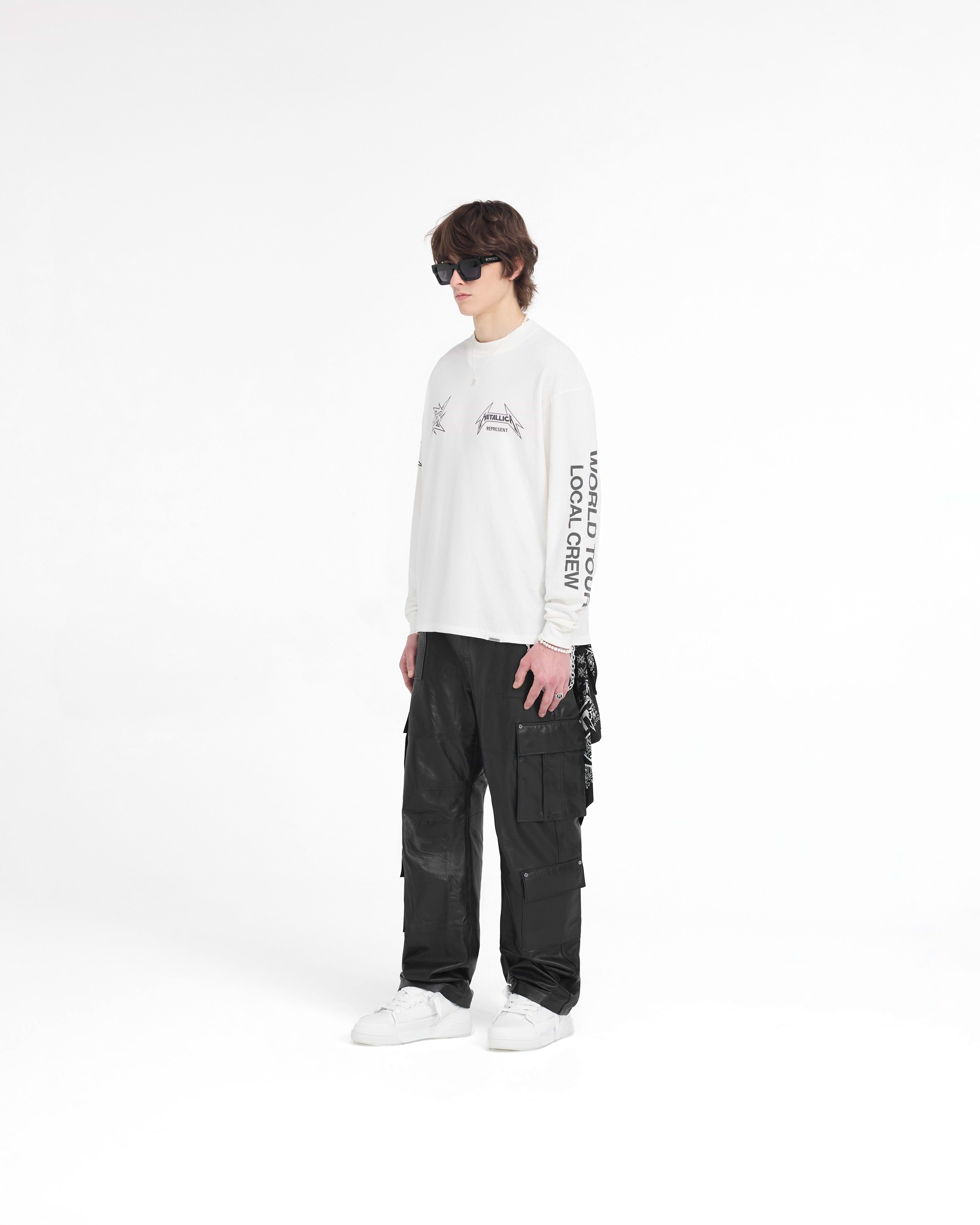 Metallica Local Crew Long Sleeve T-Shirt | Flat White | REPRESENT