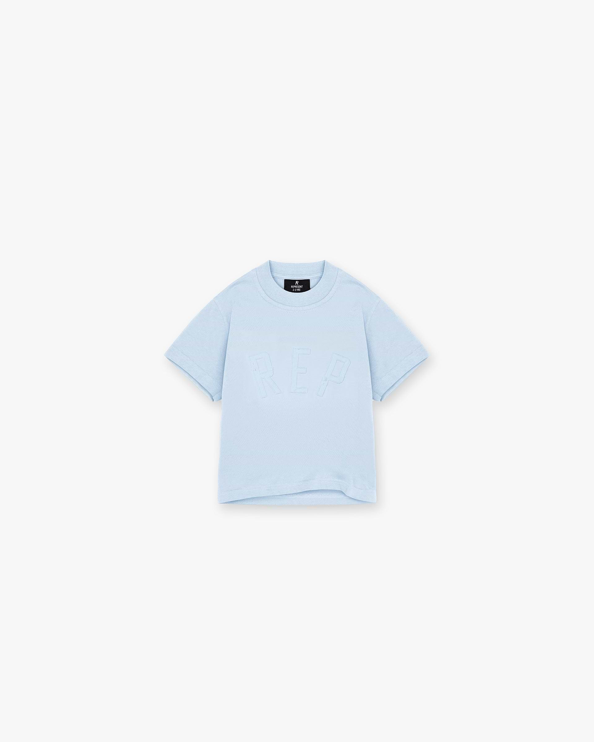 Mini Rep Applique T-Shirt - Powder Blue