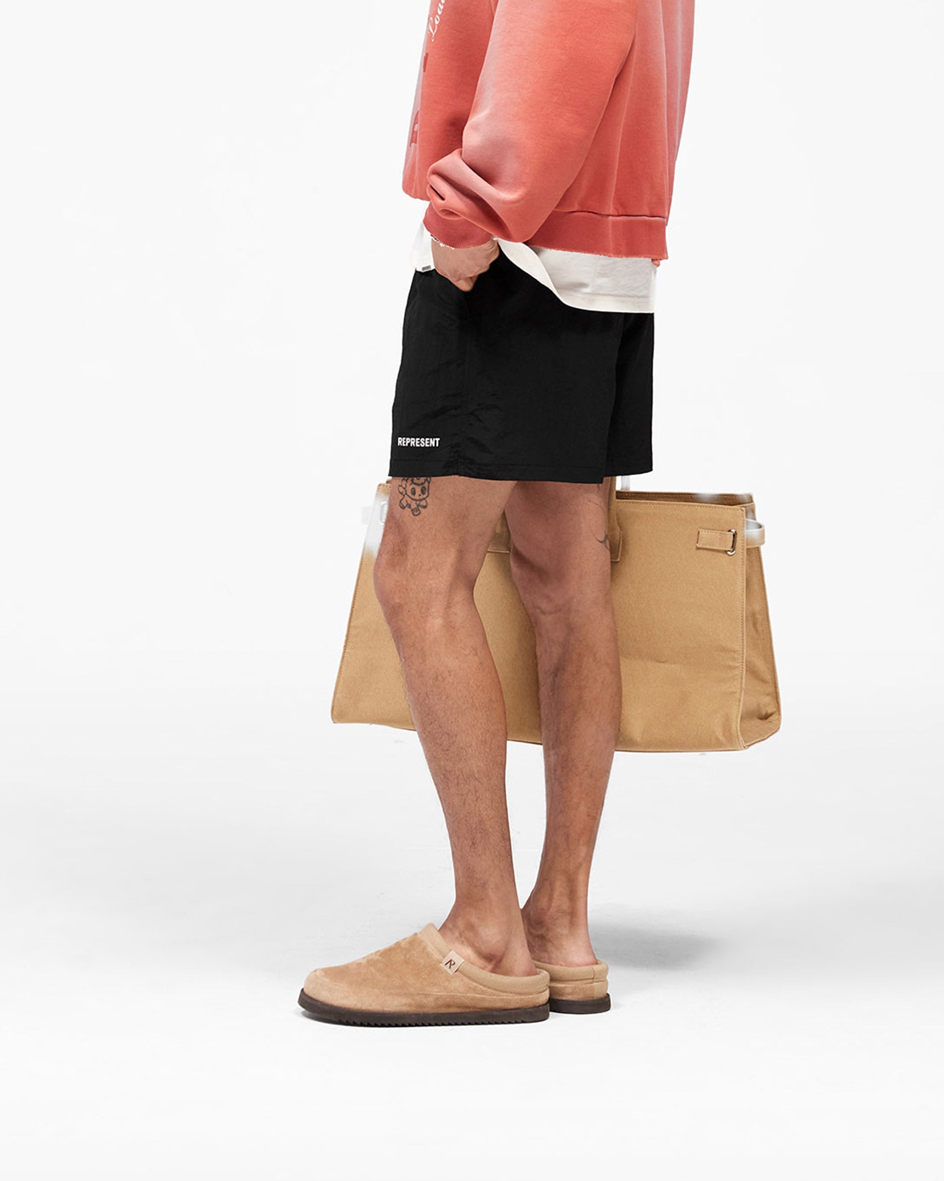 Represent Swim Short - Jet Black