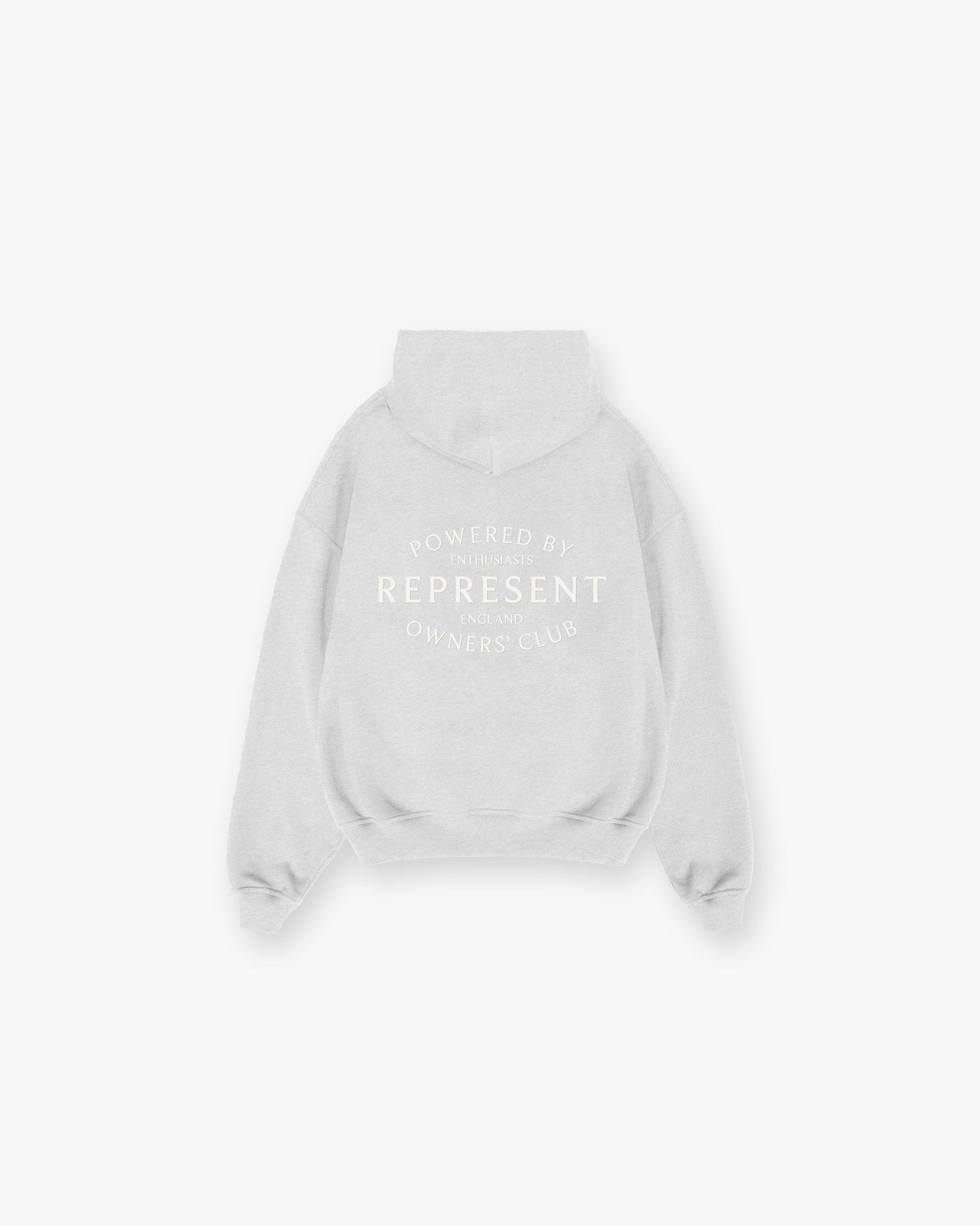 Ash Grey Zip Hoodie | Stamp Owners' Club | REPRESENT