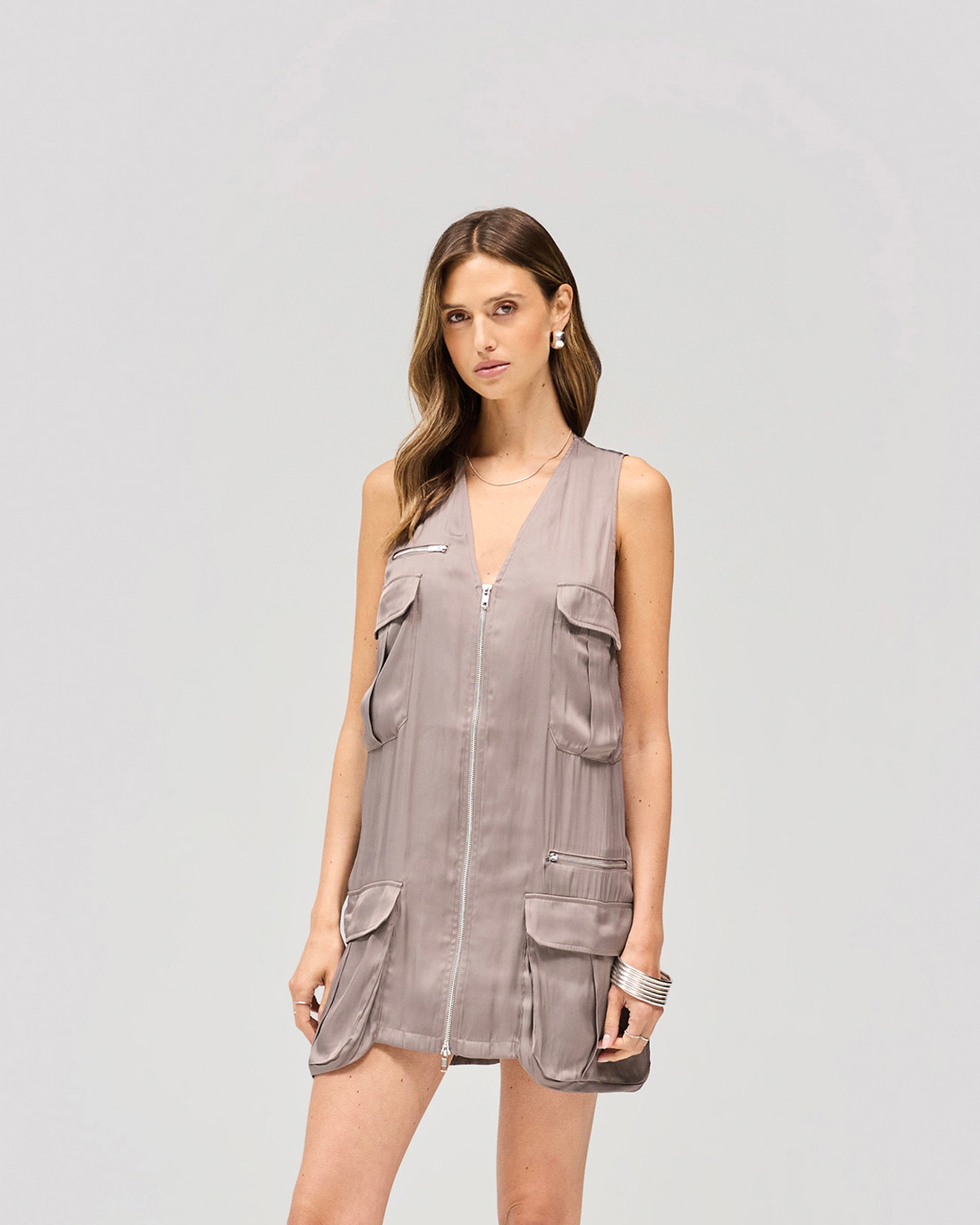 Adrenaline Mini Dress - Chocolate