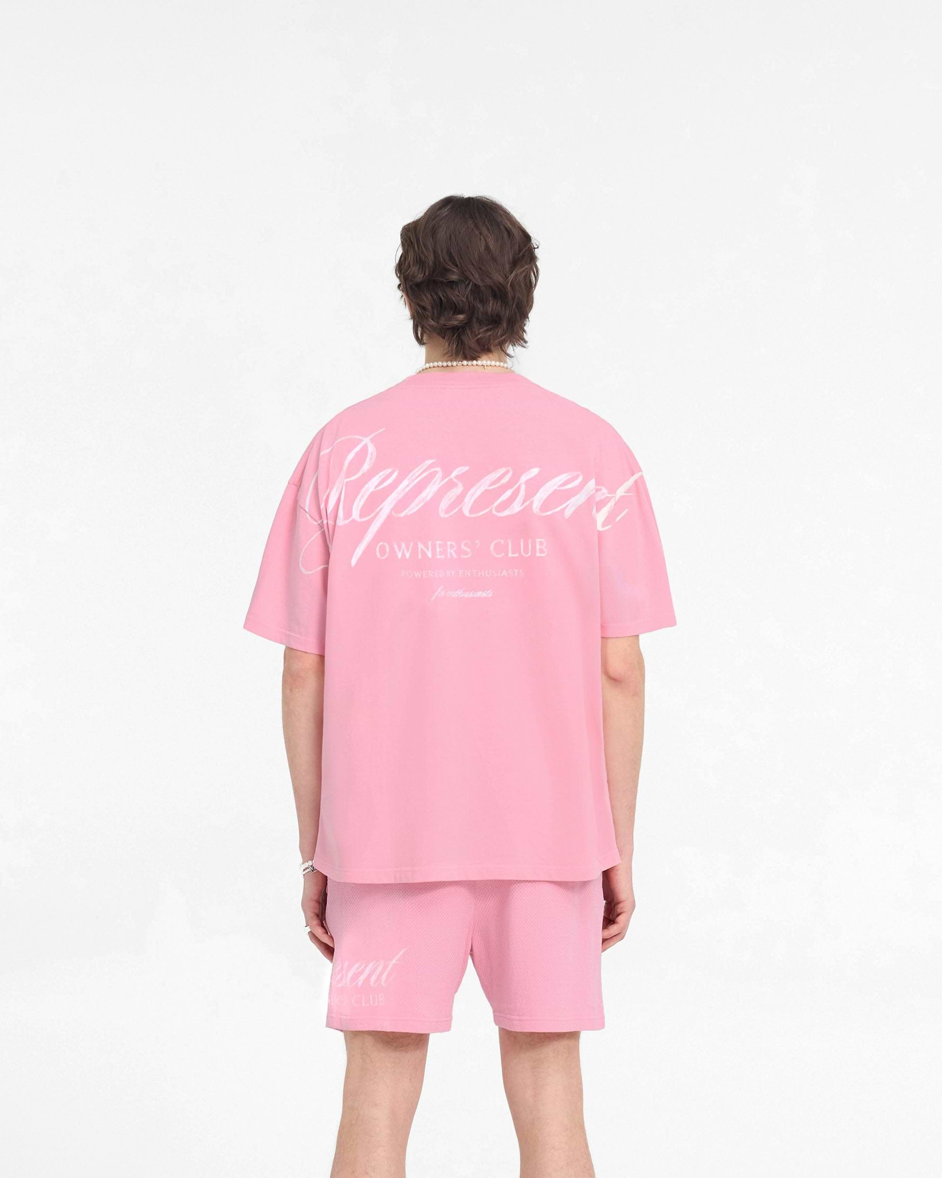 Represent Owners Club Script T-Shirt - Pink