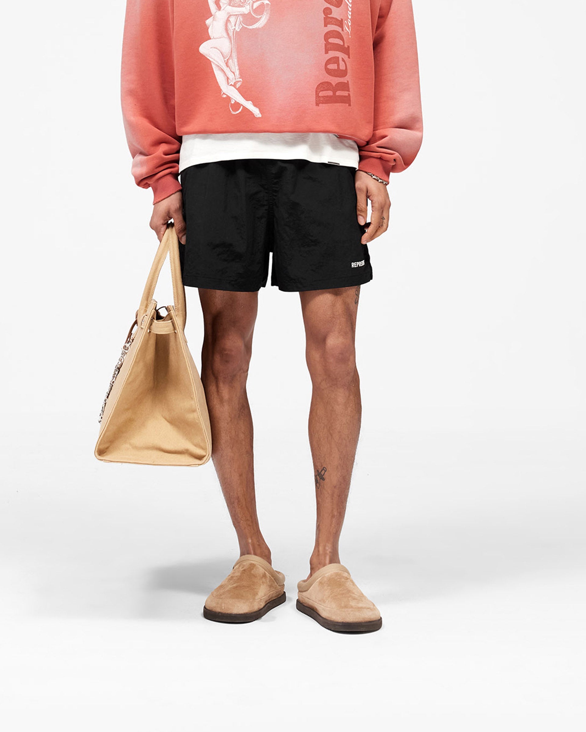 Represent Swim Short - Jet Black