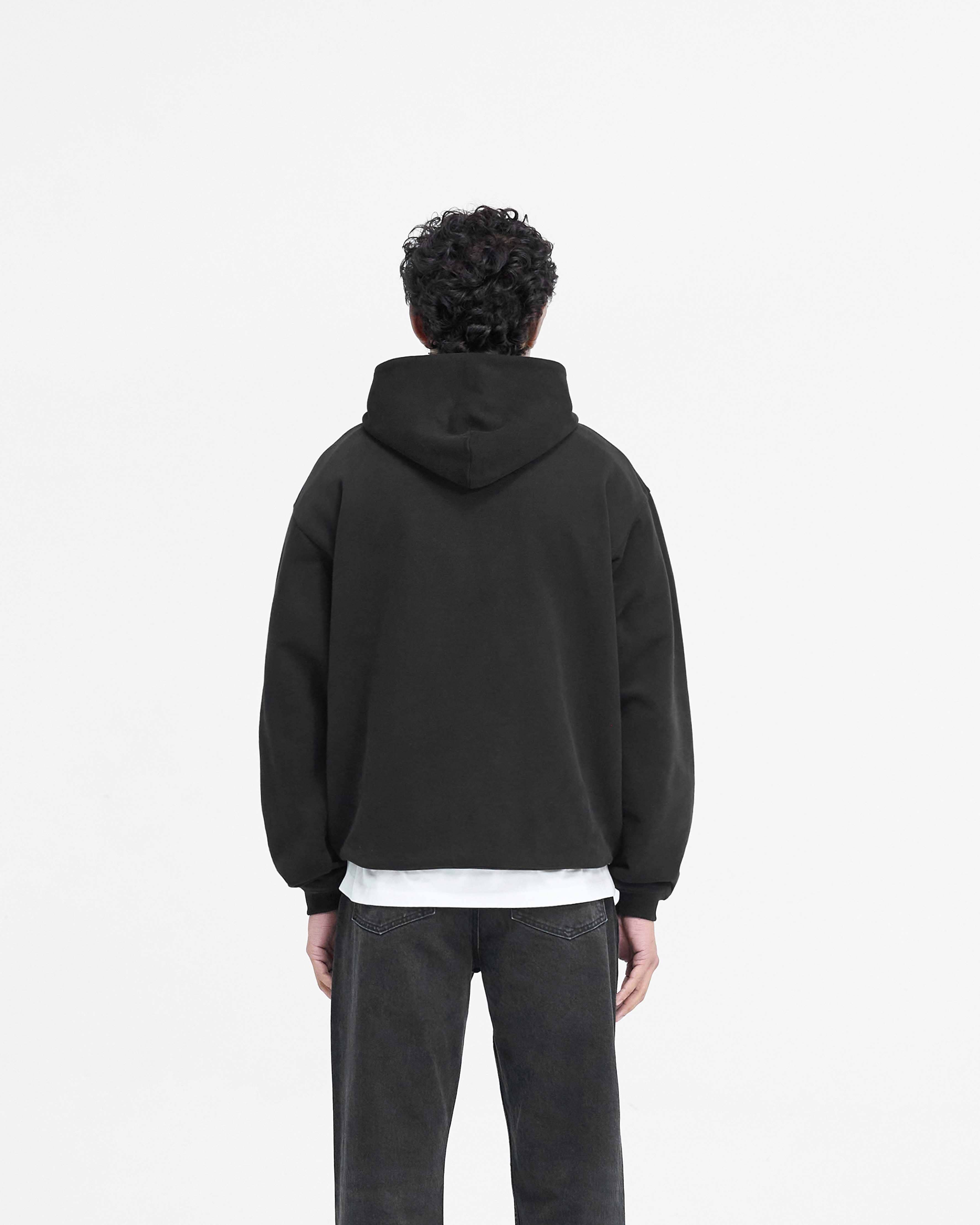 Script Logo Hoodie | Black | REPRESENT