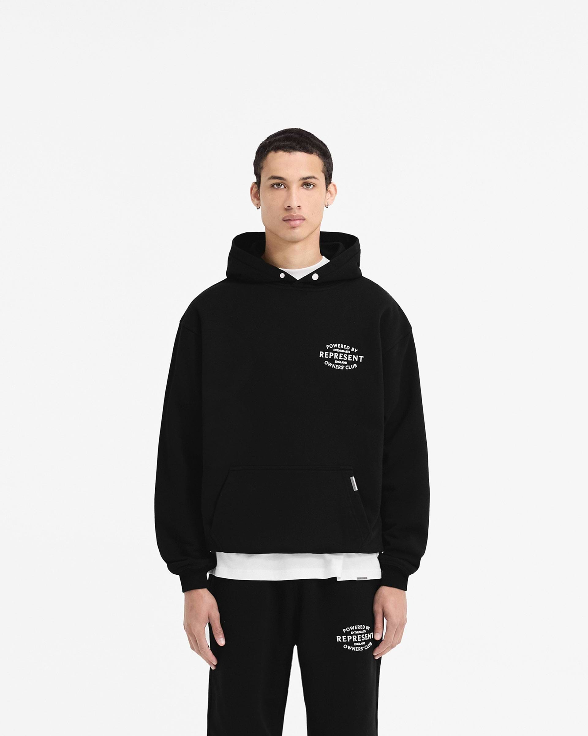 Represent Owners Club Stamp Hoodie - Jet Black