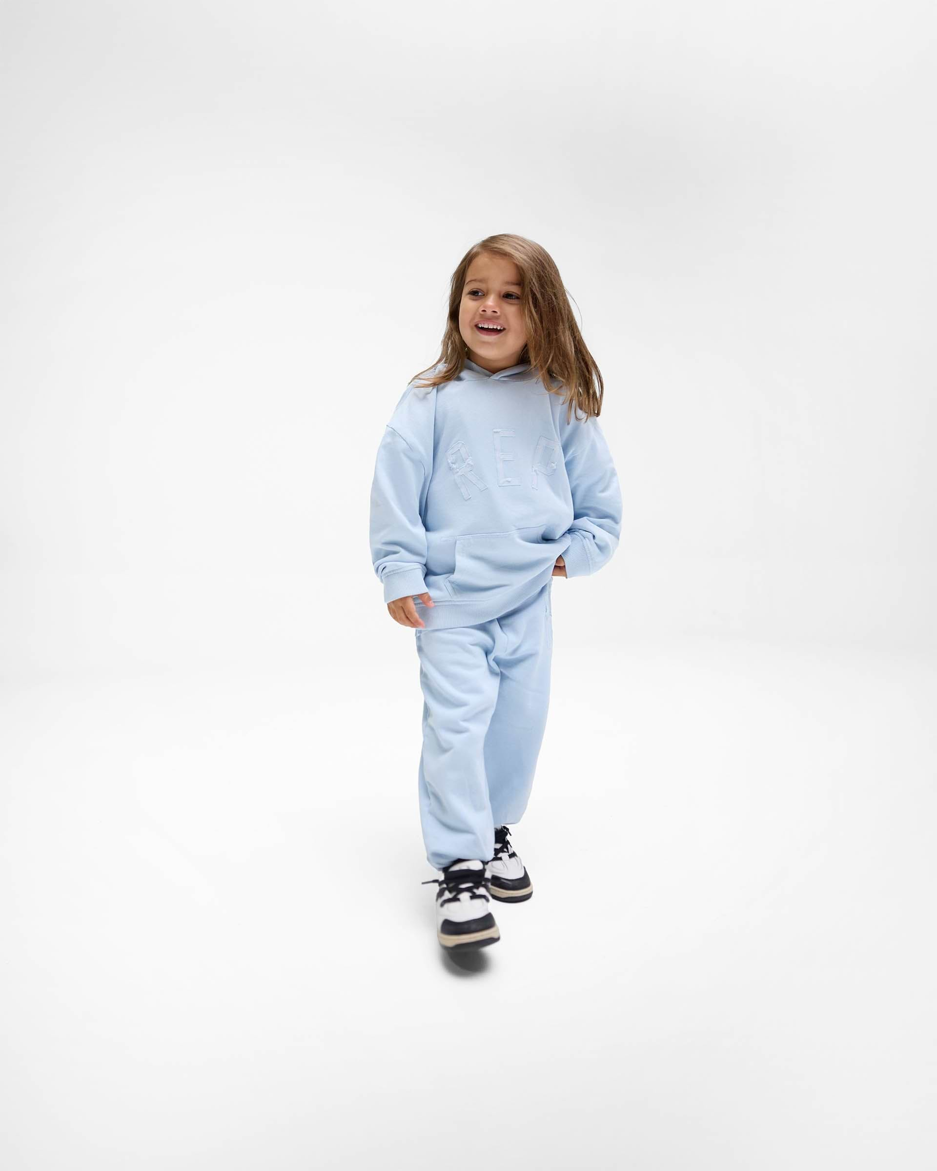 Mini Rep Applique Sweatpants - Powder Blue