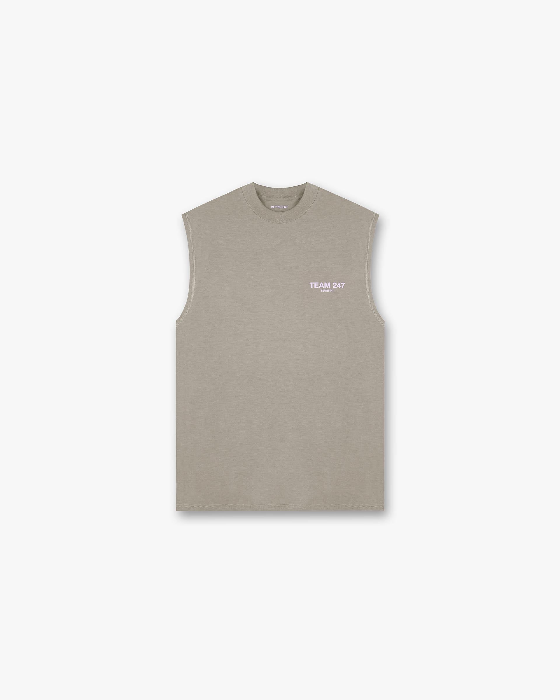 Team 247 Oversized Tank - Khaki Lilac