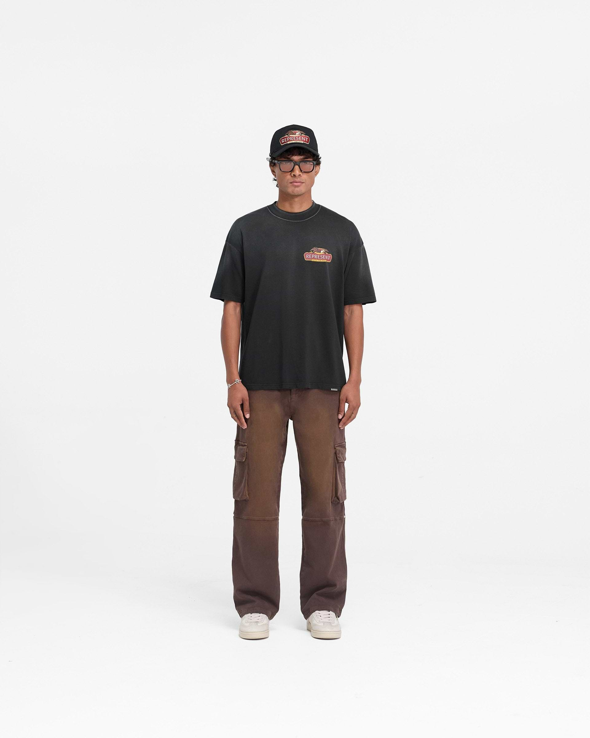 Represent X End Eagles T-Shirt - Stained Black