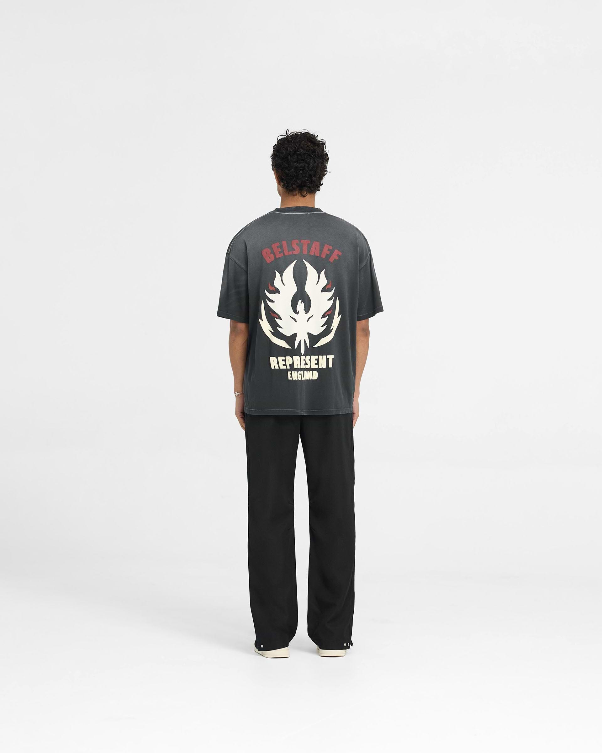 Represent X Belstaff Flame Phoenix T-Shirt - Shadow