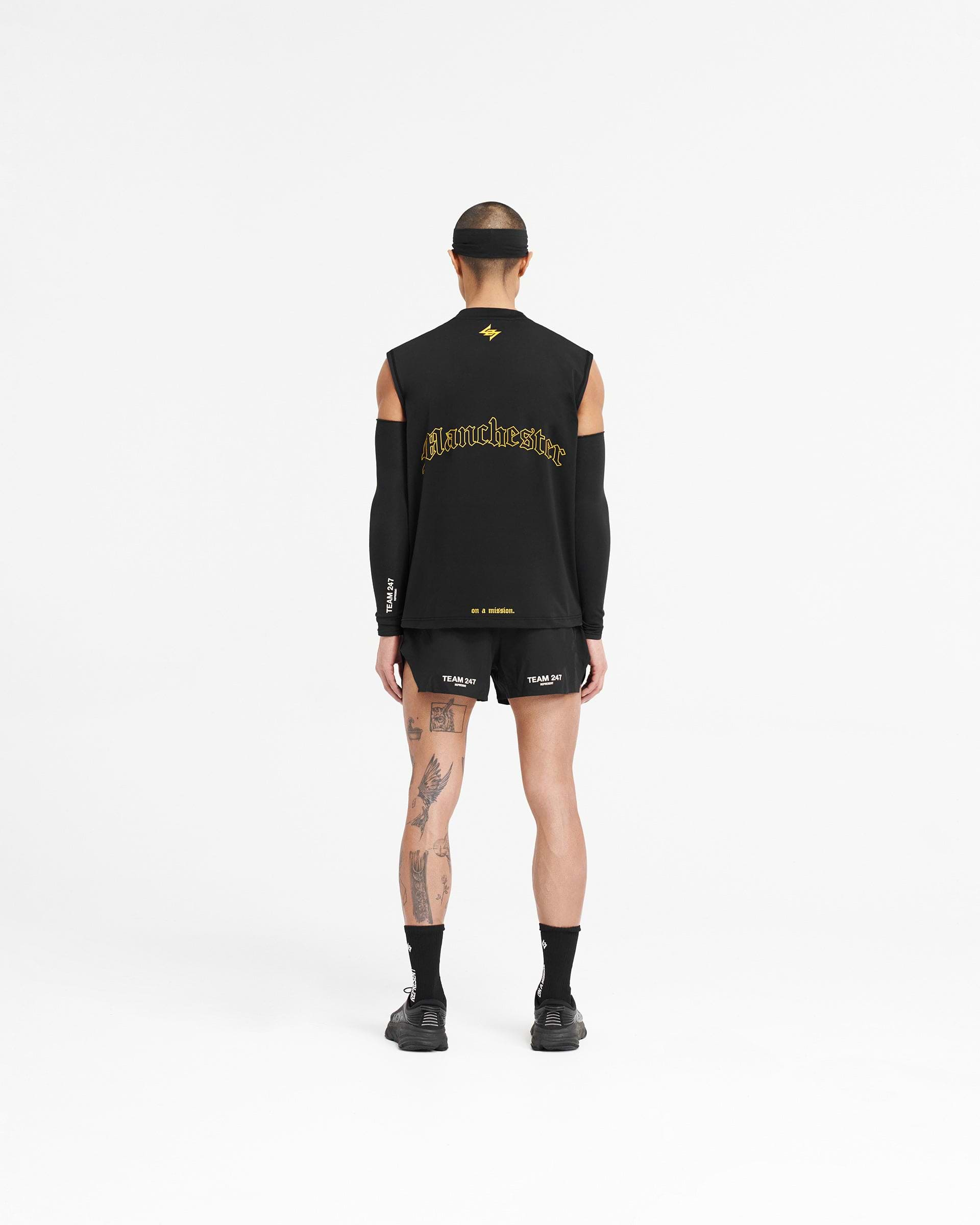 247 Manchester Marathon Oversized Tank - Black