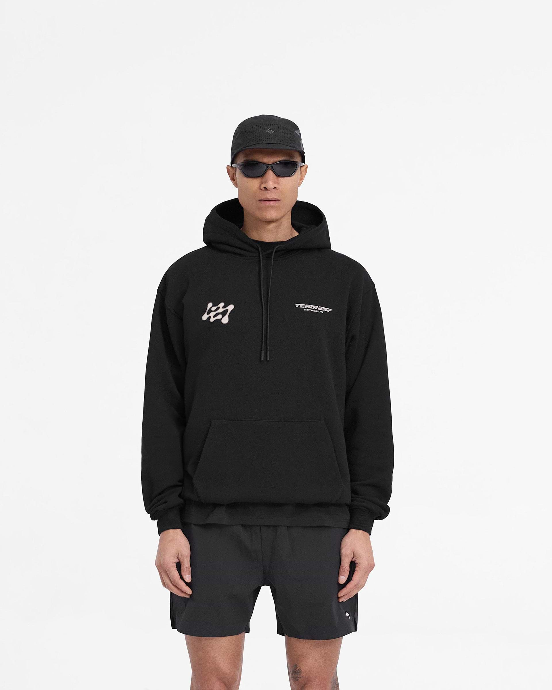 247 Future Terrains Oversized Hoodie - Black